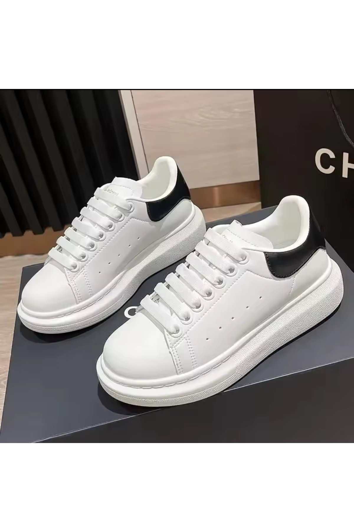 Casual Γυναικεία αθλητικά παπούτσια, 333, VIP, casual, Premium, Μαύρο Λευκό