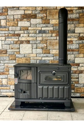 temiz iş Mat Siyah Şömine Tuğlalı Kuzine