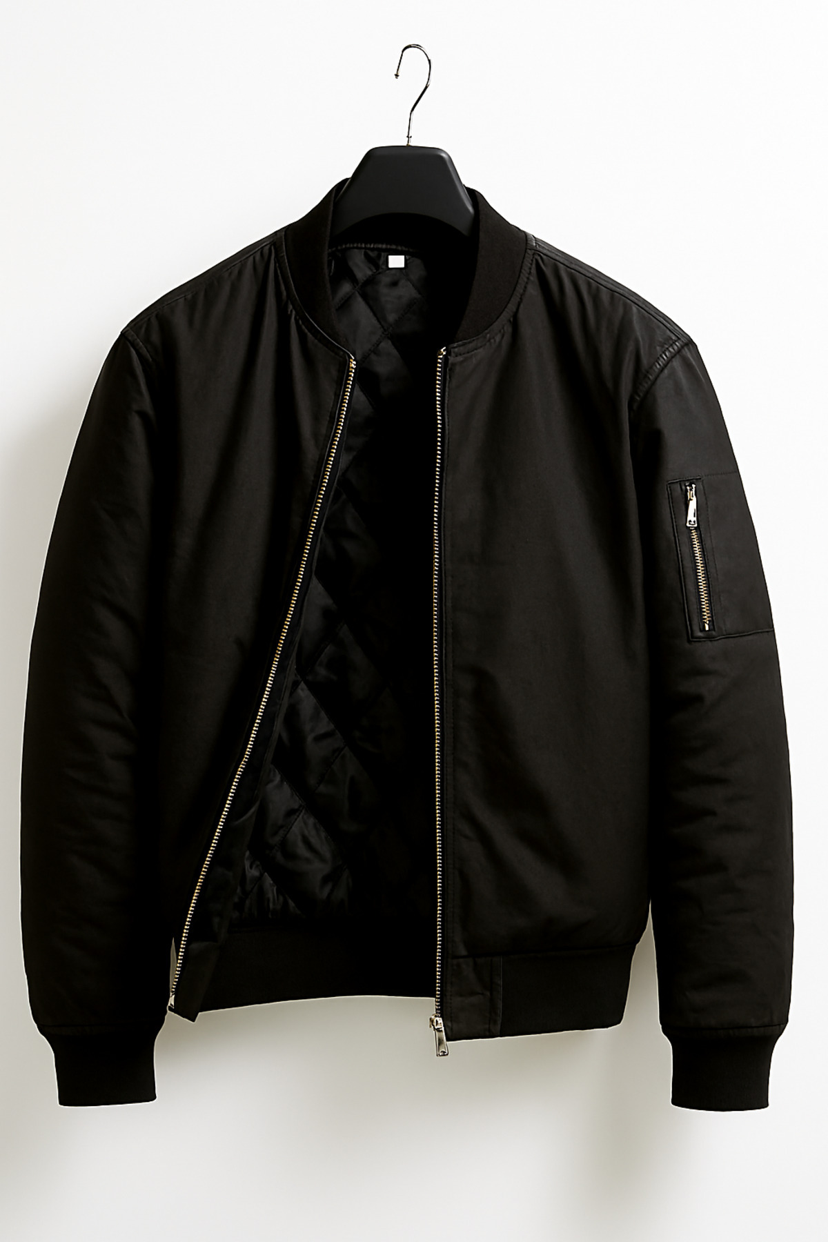 YONEZ MODA  Unisex Oversize Yeni Sezon Çift Cepli Siyah Bomber Ceket - Görsel 5