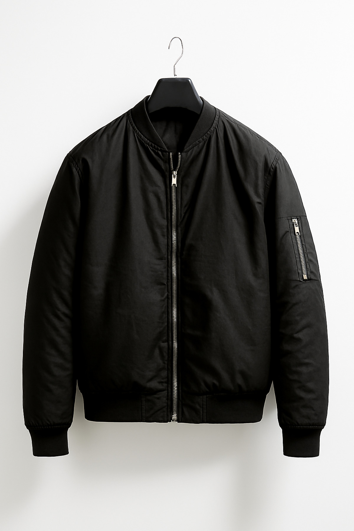 YONEZ MODA  Unisex Oversize Yeni Sezon Çift Cepli Siyah Bomber Ceket - Görsel 2