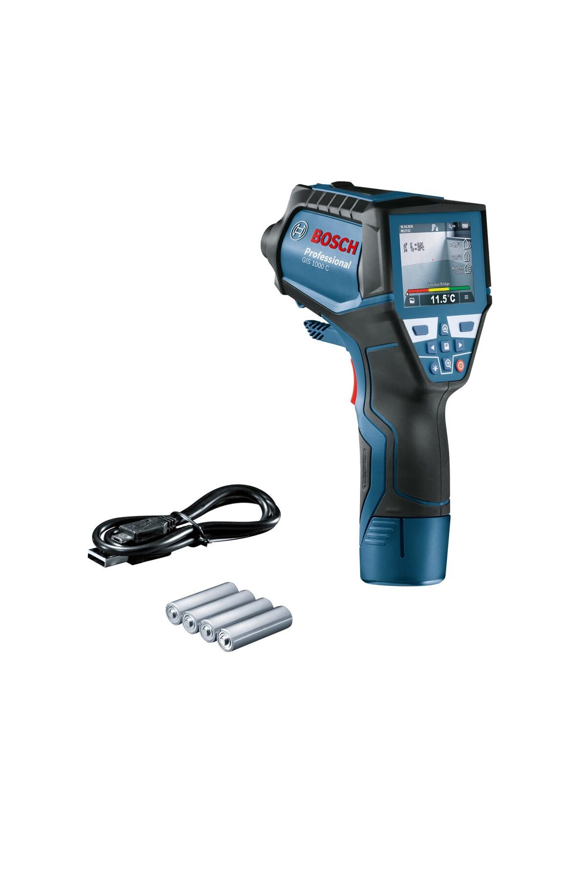 Delixa Professional GIS 1000 C Kızılötesi Sıcaklık Ölçer (Sıcaklık Aralığı: -40 °C ila 1000 °C, 4x AA pil,