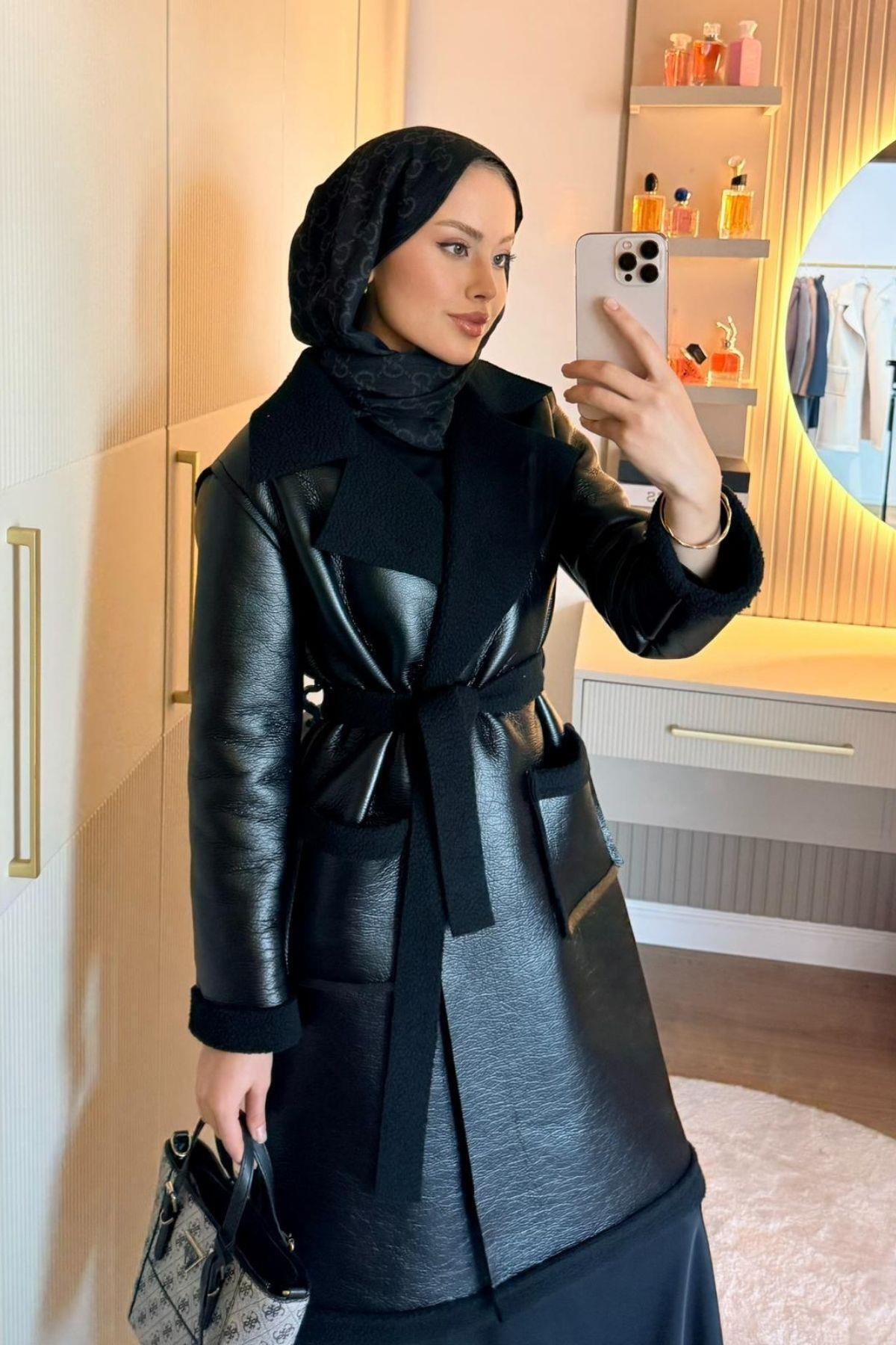 hazamoda Deri Nubuk Kap Siyah