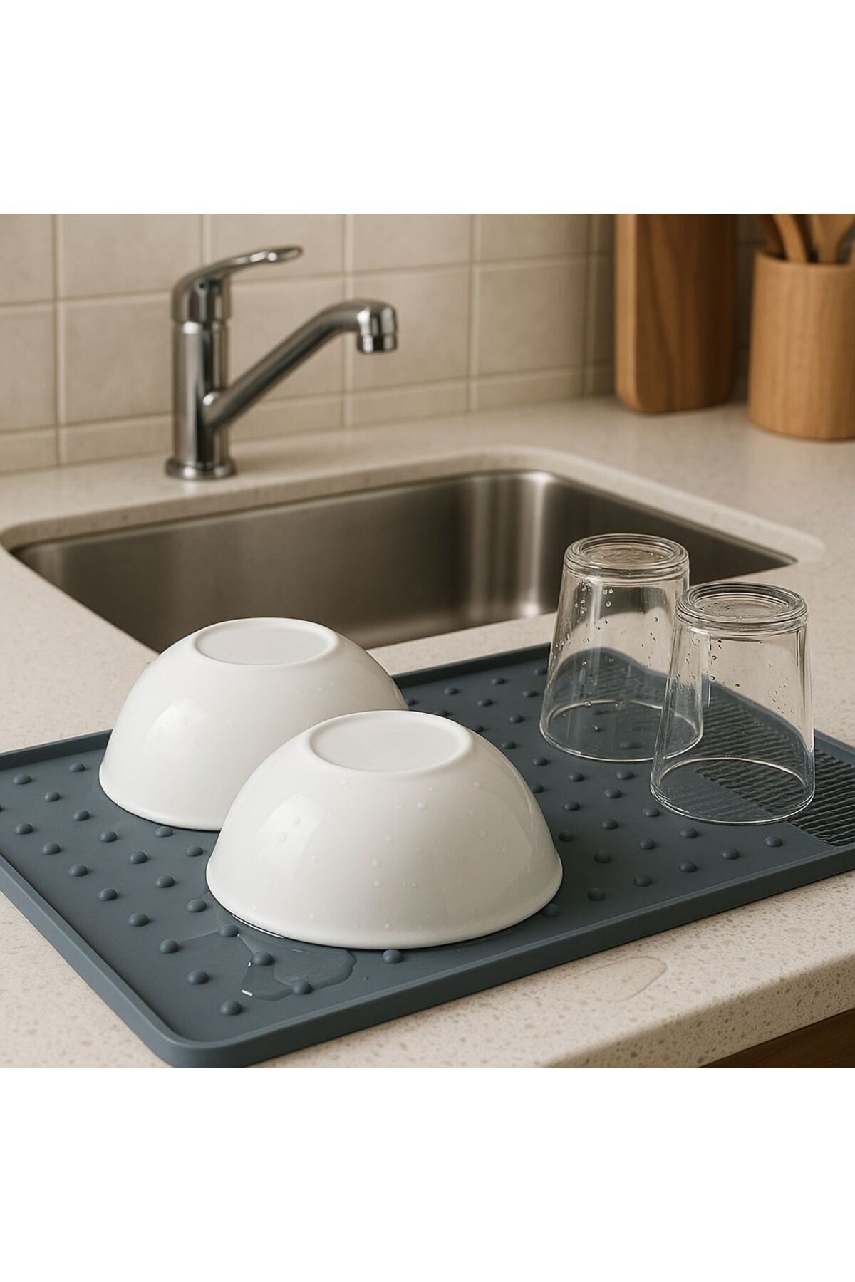 silcap silicone Silikon Bulaşık Kurutma Matı- Bulaşıklık- Bulaşık Altlığı