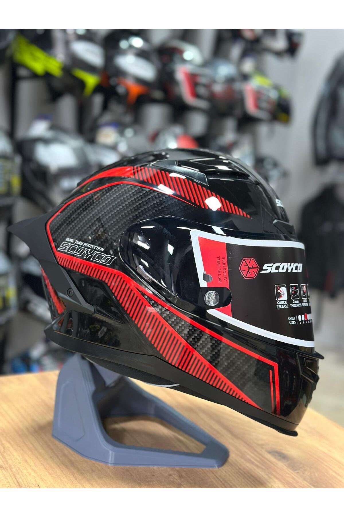 Scoyco Fi̇re 871 Kapali Kask