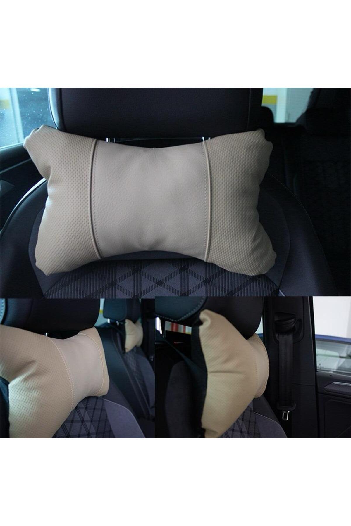 Freshstart Chevrolet Captiva Araç Boyun Yastığı 2 Adet Bej FSR