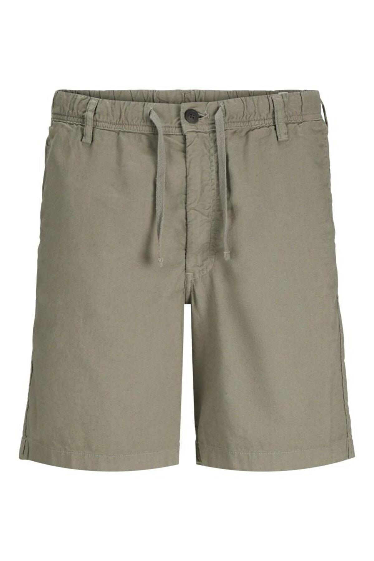 شلوارک مردانه جک جونز مدل Jaiden Campaign Linen Blend کد 12274968 جک اند جونز شلوارک برمودا Jack & Jones