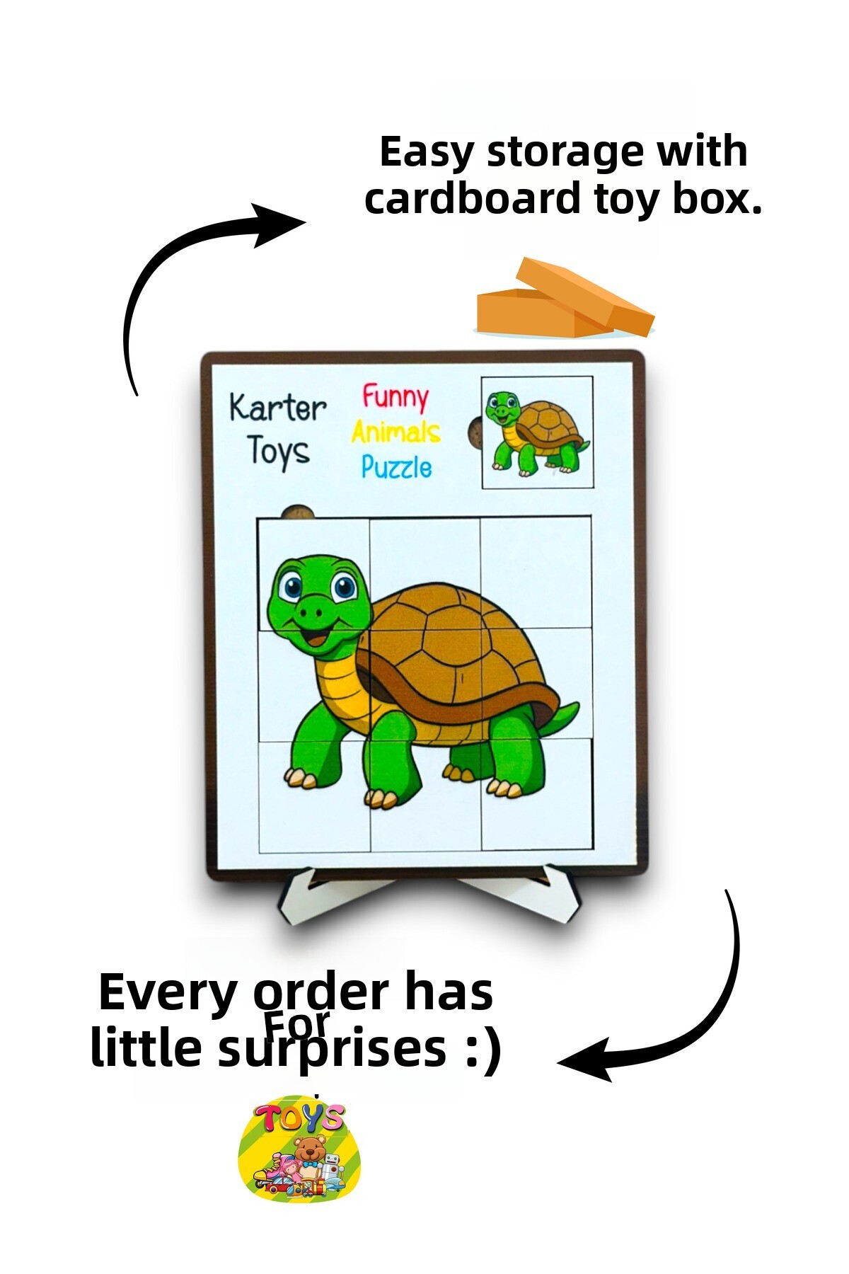 مجموعه پازل حیوانات ۴ تکه – پازل، مجموعه سرگرمی DIY