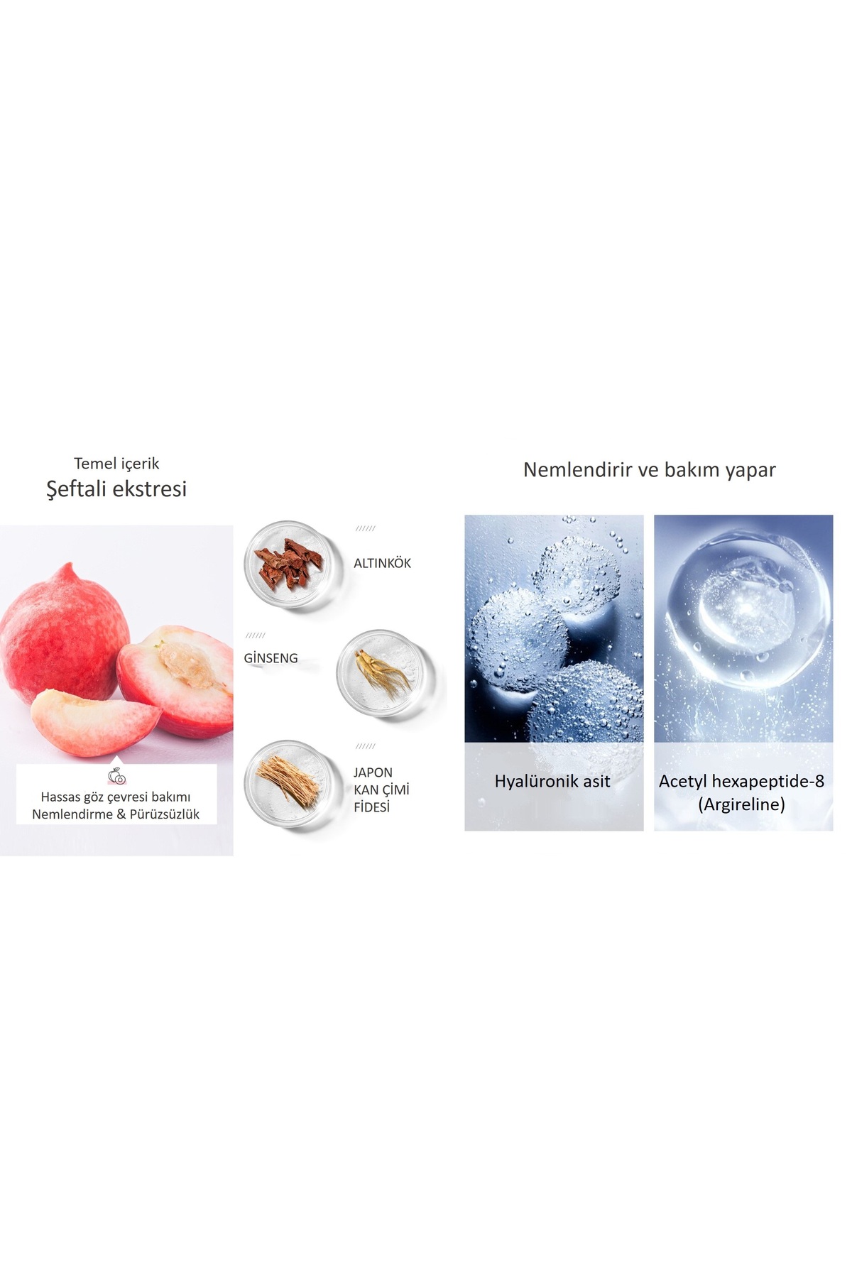Şeftali Ve Hexapeptide Kırışık Karşıtı Kolajen Göz Maskeleri 80 Gr-60 Adet — MIN302 — تصویر 4 از 8