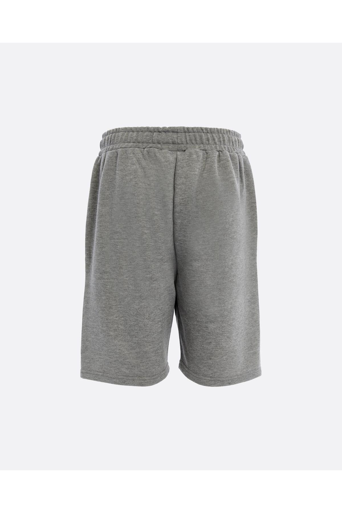 Kappa  Gianni Short Erkek Gri Comfort Şort - Görsel 5