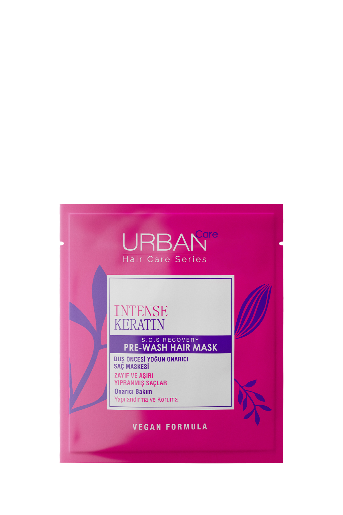 Intense Keratin Zayıf ve Yıpranmış Saçlara Özel Onarıcı Duş Öncesi Saç Bakım Maskesi-vegan-50ml — URC5489 — تصویر 2 از 4