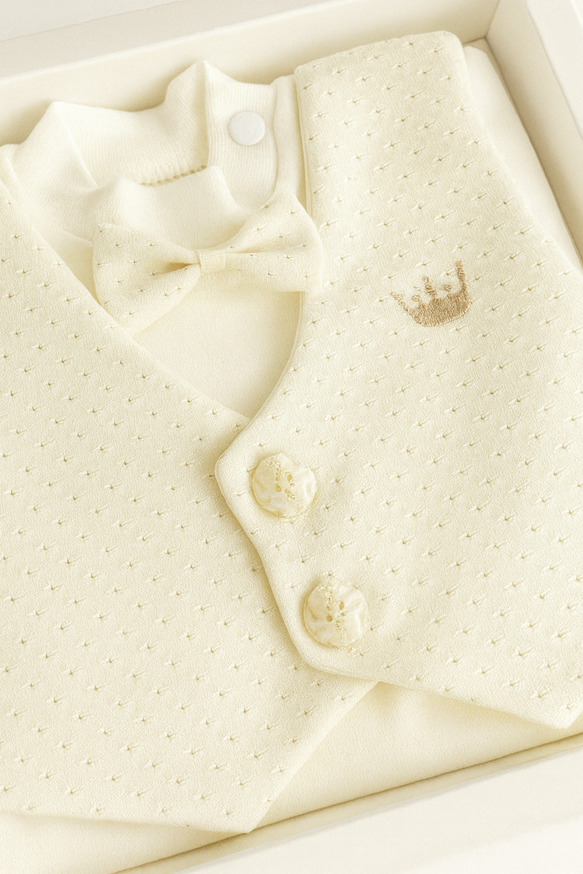 moukou Erkek Bebek Hastane Çıkışı Mevlüt Takımı 4 parça Kutulu Zıbın Set fotoğrafı 2 (önizleme)