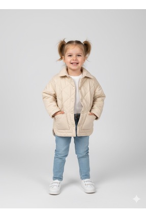 NECİXX KREM KAPİTONE İÇİ PAMUKU MONT