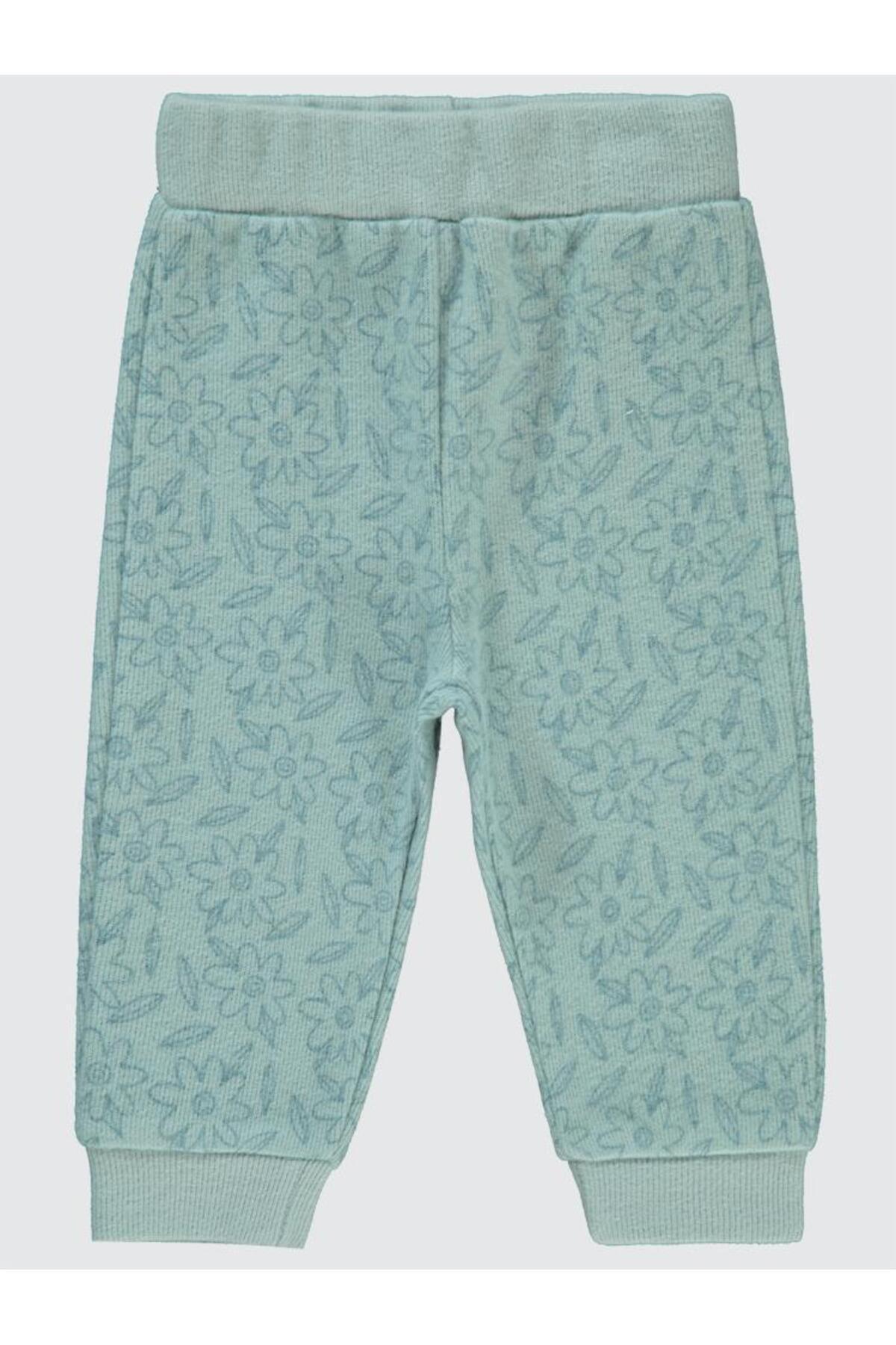 سیویل بیبی شلوار ورزشی طرح گلدار مناسب برای ۶ تا ۱۸ ماه - سبز، ۶ تا ۹ ماه