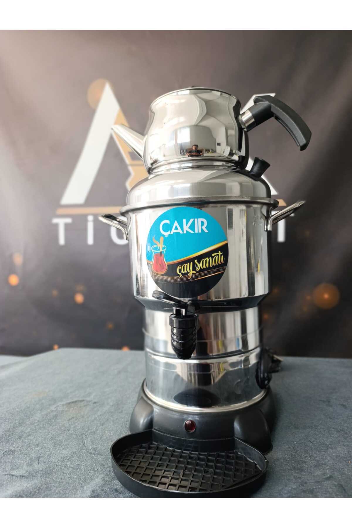 Genel Markalar Seçil 50 Bardak Paslanmaz Çelik Elektrikli Semaver – Termostatlı, Enerji Tasarruflu Çay Kazanı