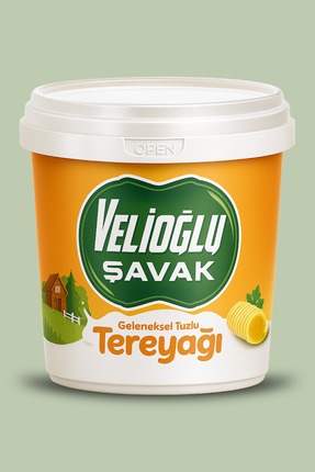 v.ş VelioğluŞavak Organik Köy Tereyağı (TUZLU) (1KG)