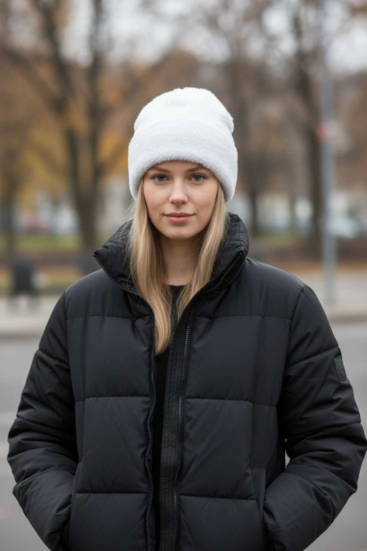 Kadın Peluş İçi polarlı Bere