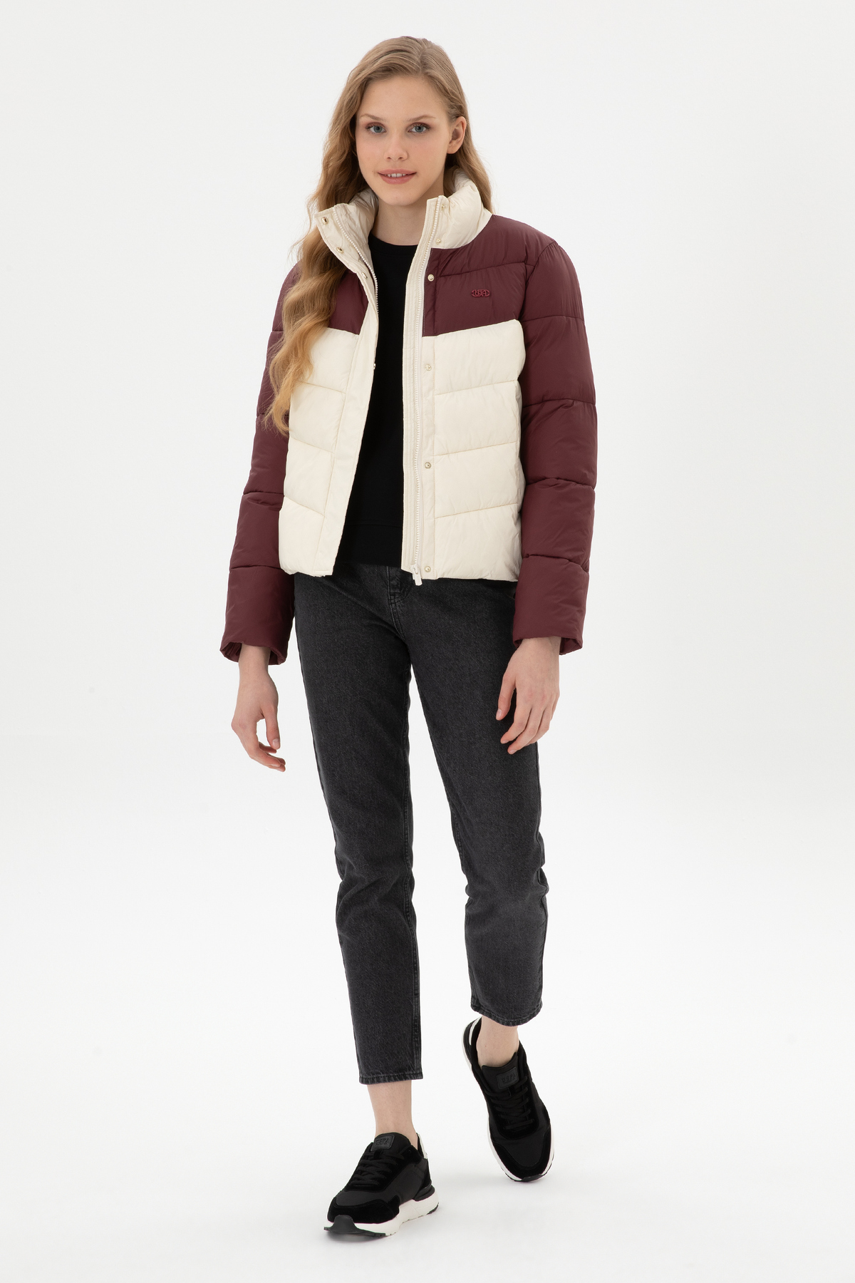U.S. Polo Assn. Kadın Krem Mont 50312081-VR256 görsel 4