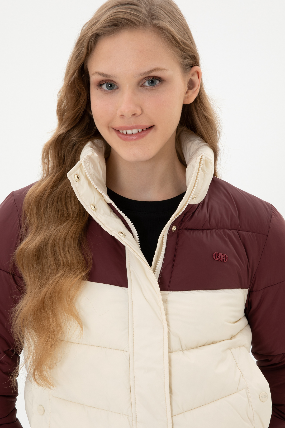 U.S. Polo Assn. Kadın Krem Mont 50312081-VR256 görsel 2