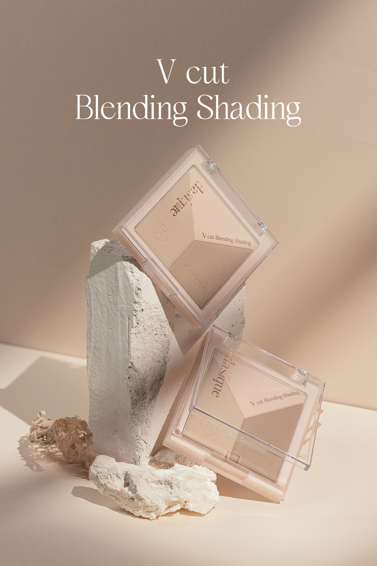 Doğal Gölgelendirme Sunan 3'lü Kontür Paleti V Cut Blending Shading (#02 Cool Blending) — قهوه‌ای 111651 — تصویر 9 از 9