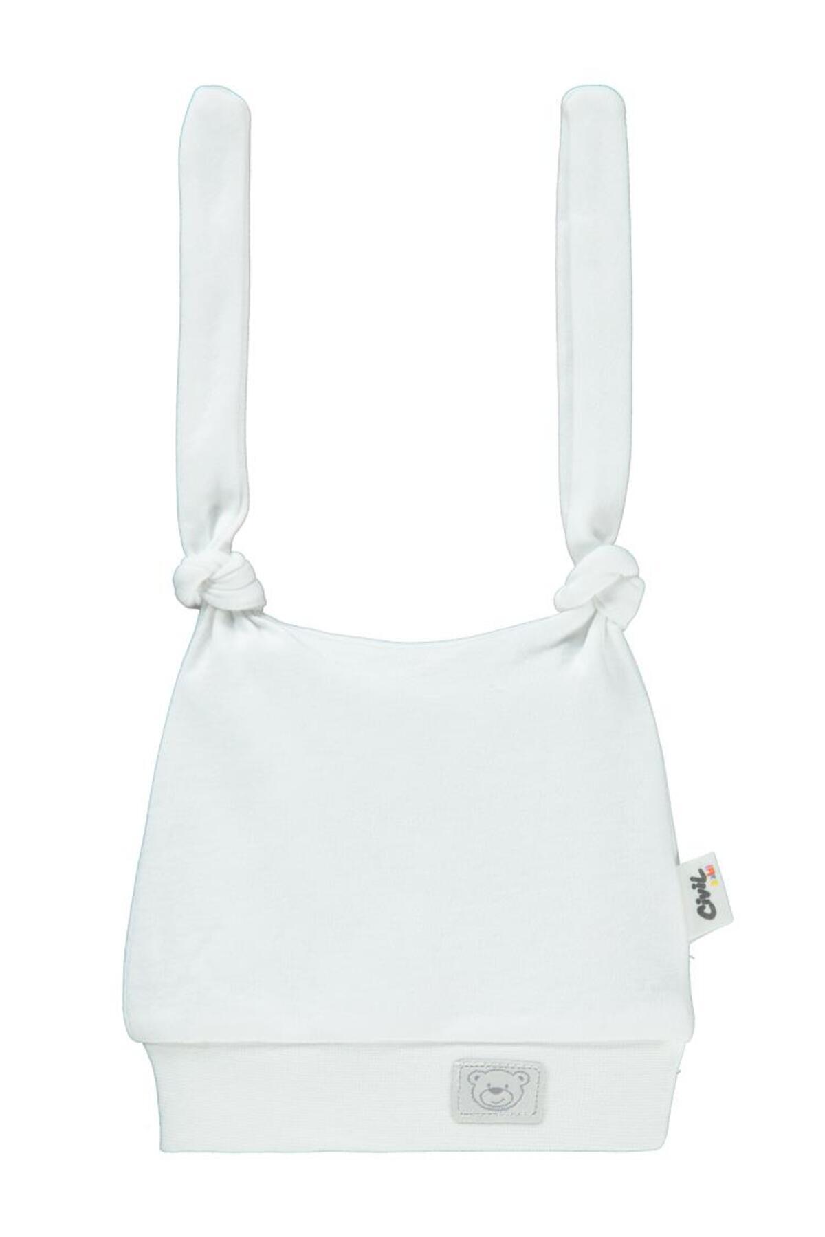 سیویل بیبی کلاه بافتنی نوزادی سفید سیویل بیبی کلاه بافتنی نوزادی سفید