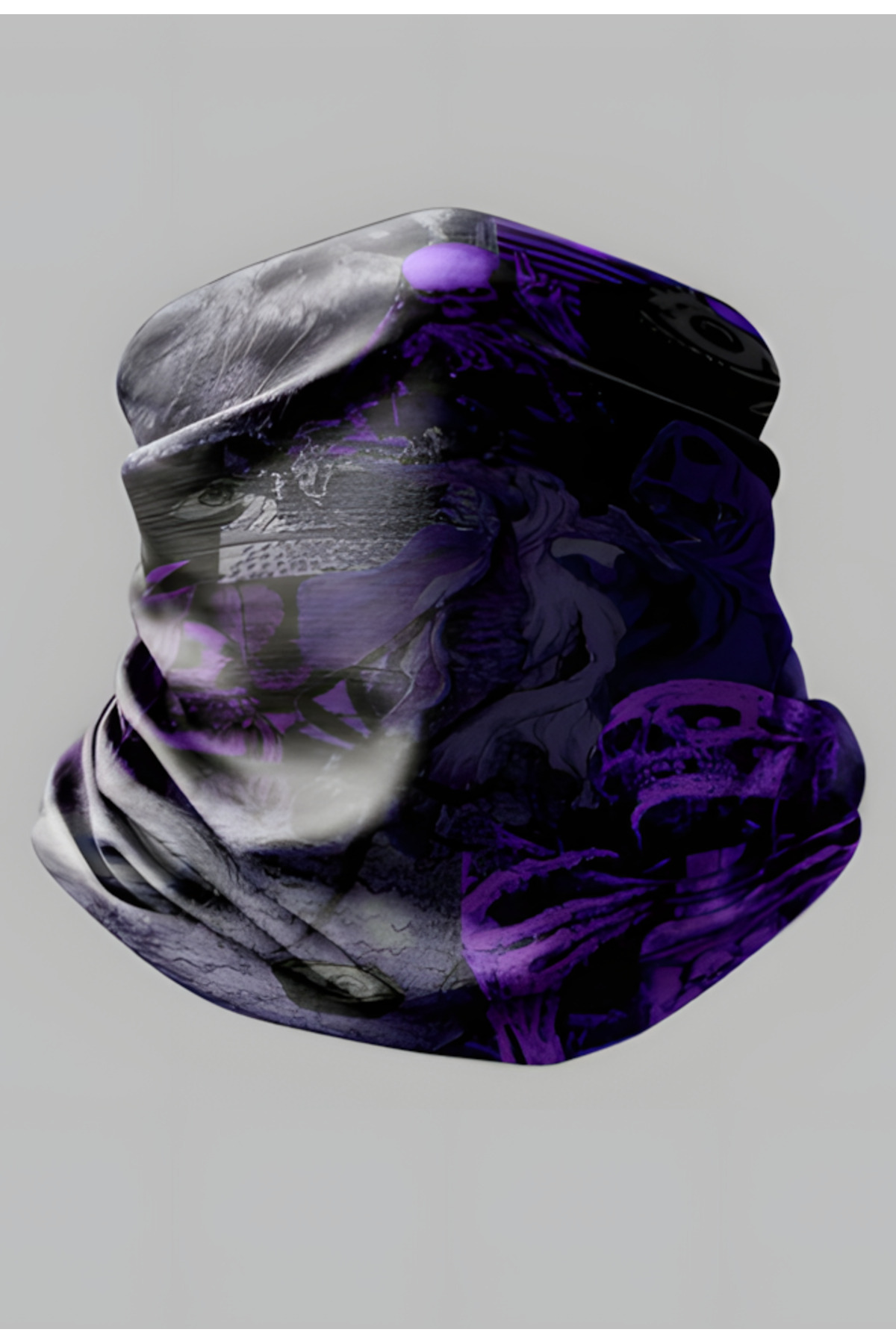 NIFF ; Kuru Kafa Tasarımlı Motorcu Buff Maske Outdoor Boyunluk Unisex Bandana