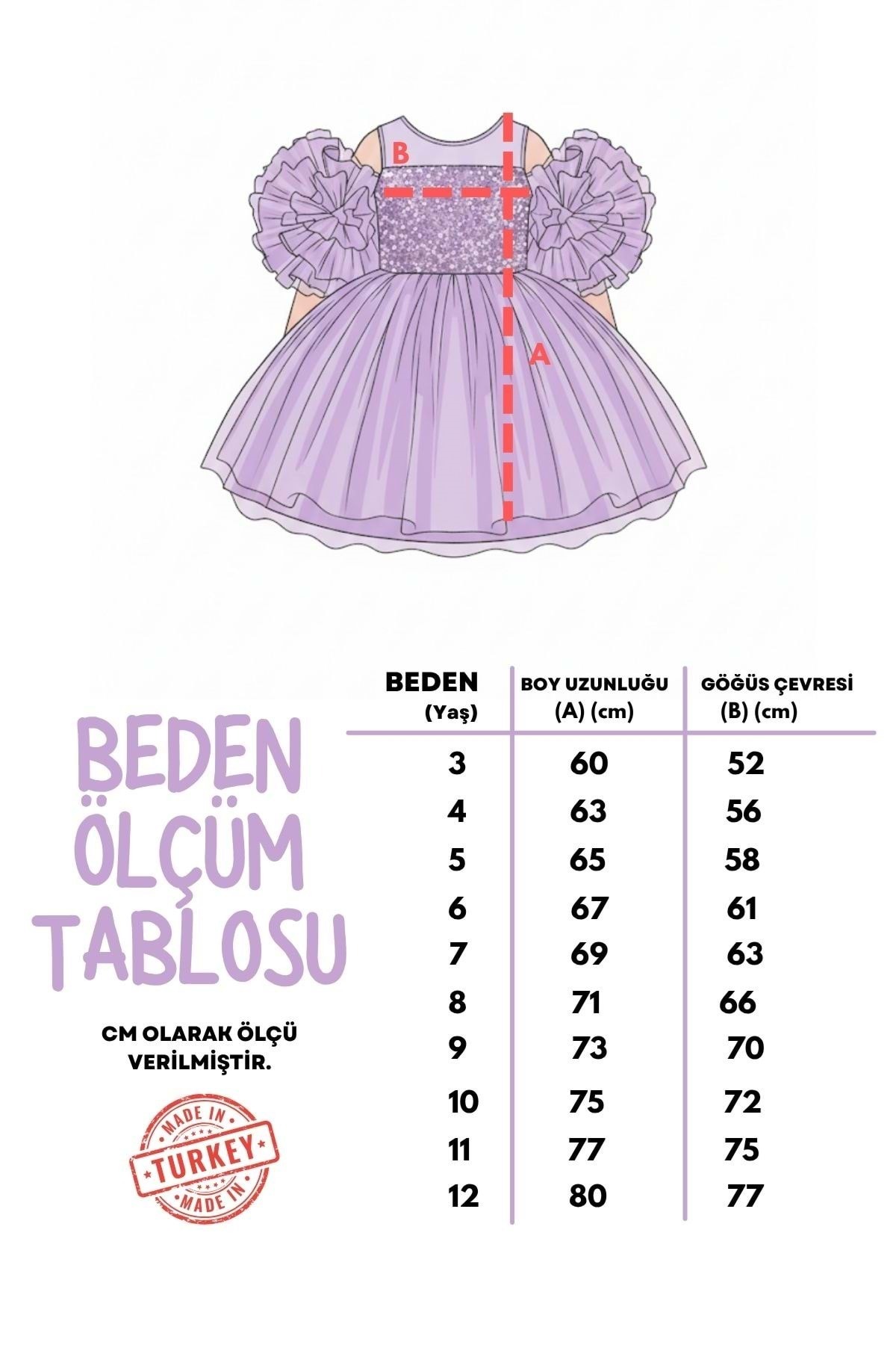 Mnk Baby&Kids Şifon Robalı Ponpon Kol Pul Payetli Kız Çocuk Kabarık Etek Tütülü Abiye KIRMIZI fotoğrafı 6 (önizleme)