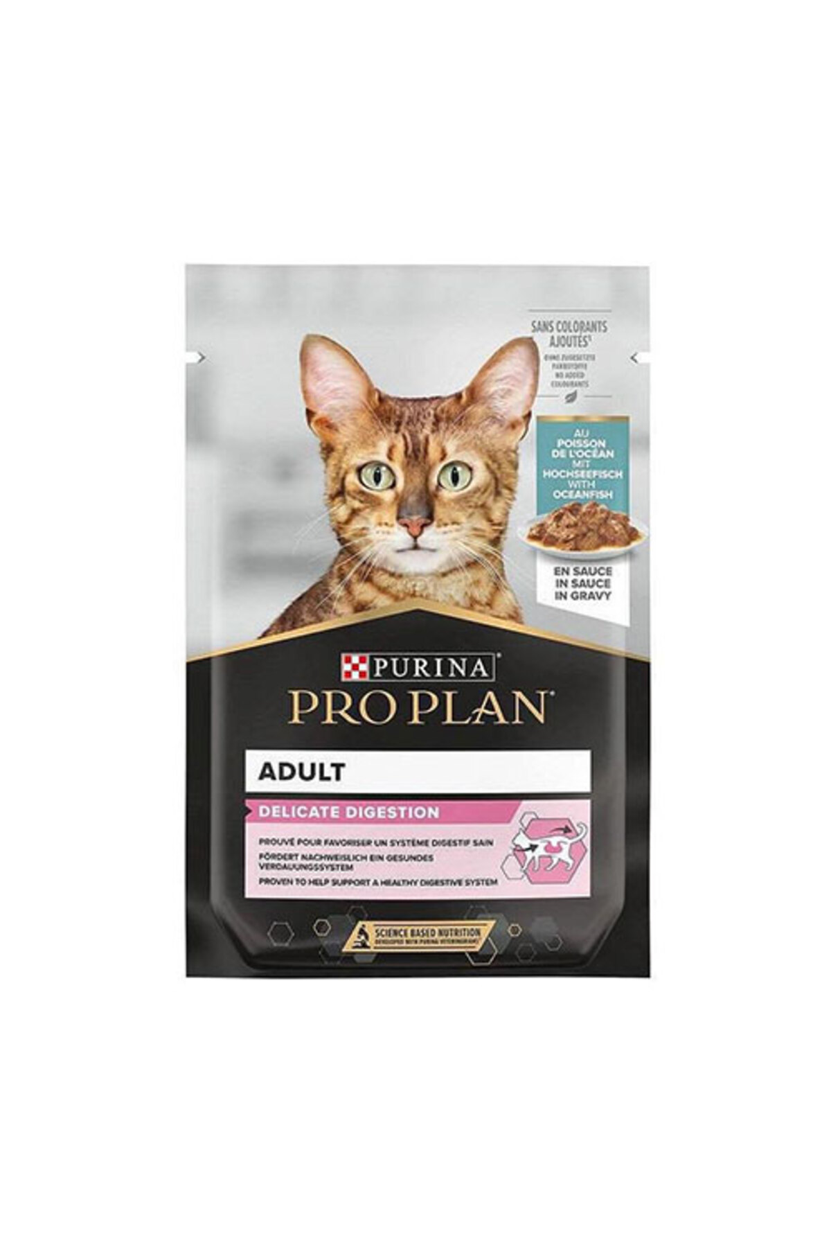 Pouch Delicate Okyanus Balıklı Yetişkin Kedi Konservesi 26 Adet 85 Gr