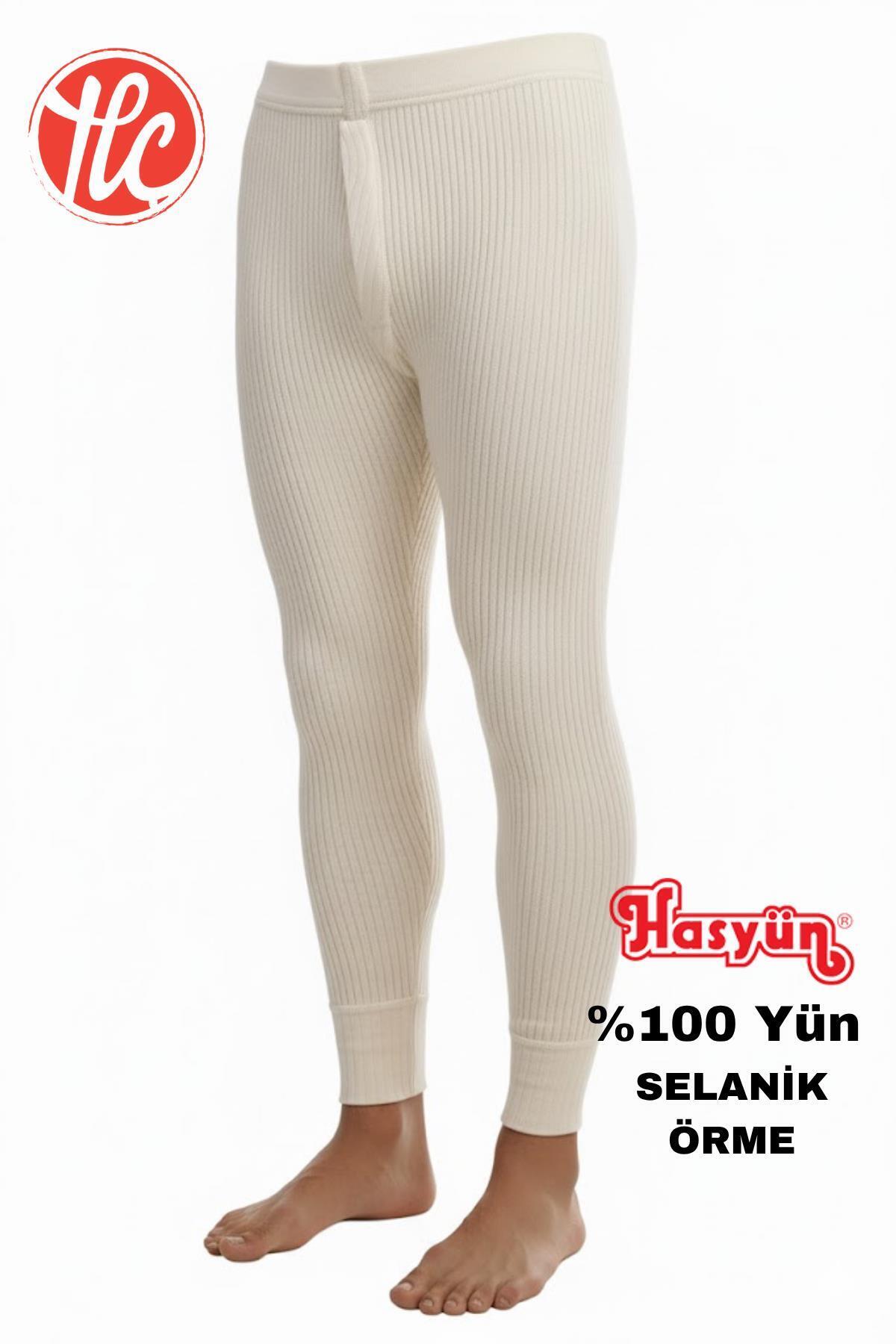 Hasyün 1001 Erkek %100 Avusturalya Yün Uzun Don İçlik görsel 3