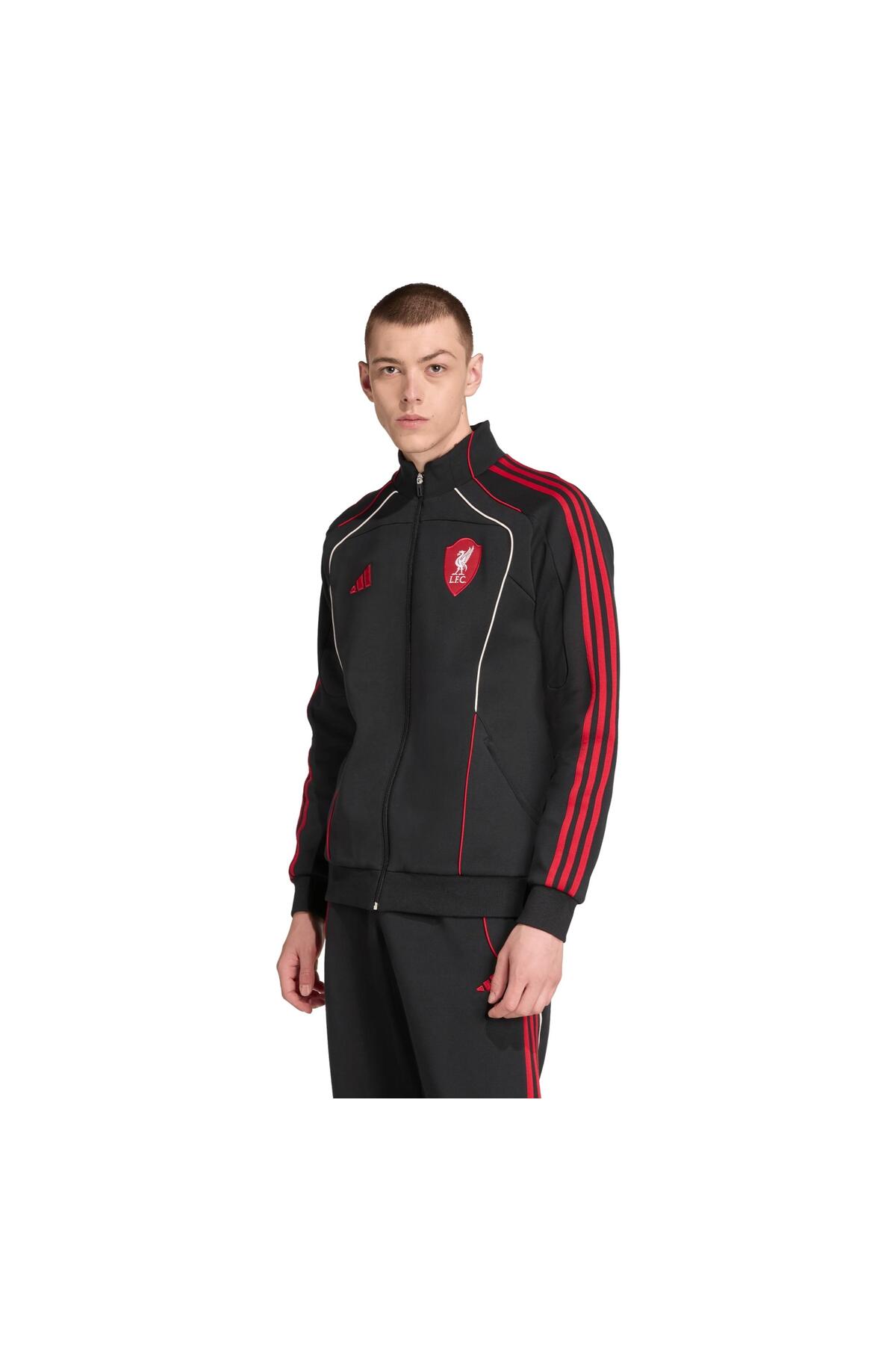 adidas JW5475-E Lfc Liverpool Fc 2025-26 Erkek Ceket Siyah