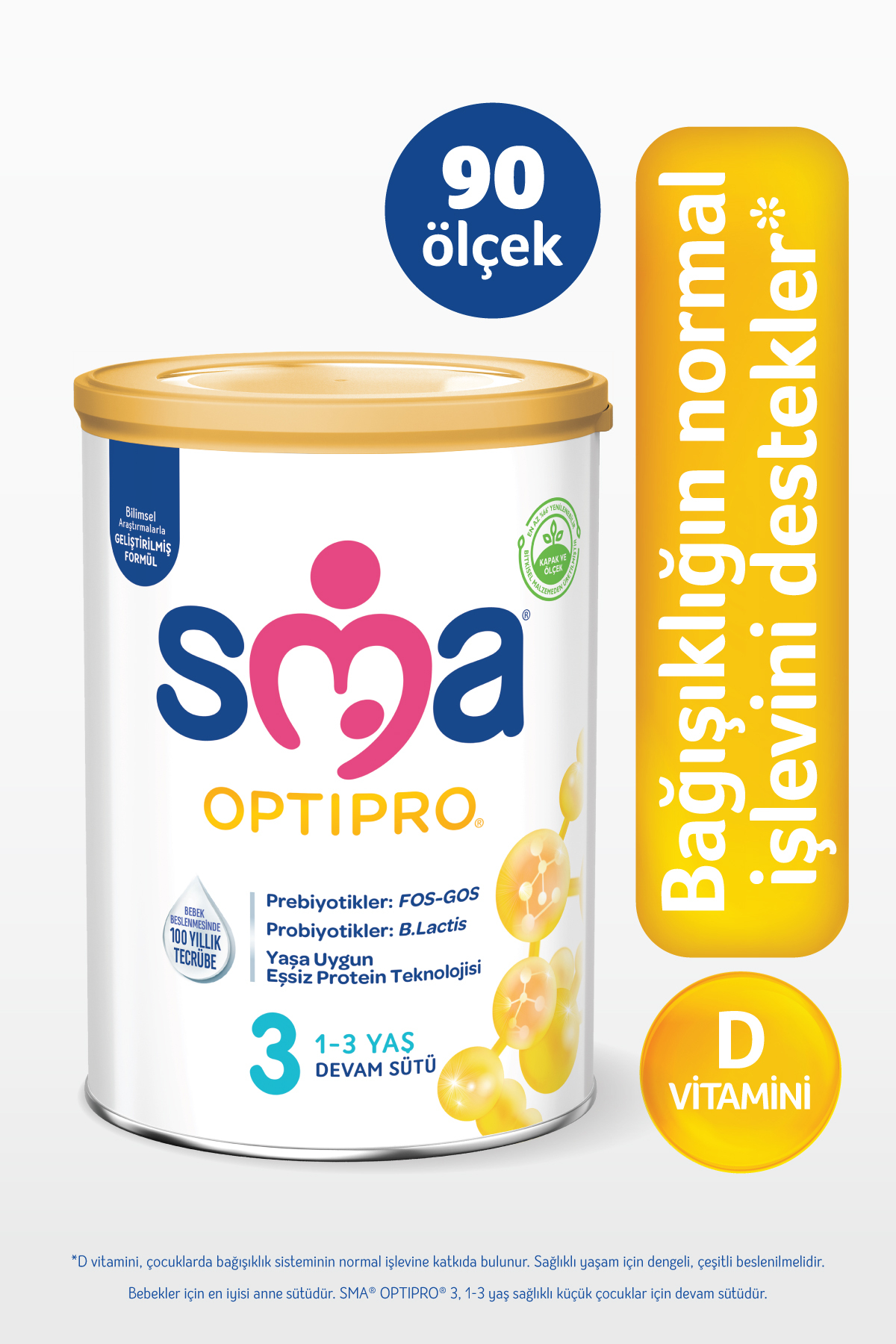 SMA Optipro Probiyotik 3 Devam Sütü 400 Gr X 3 Adet fotoğrafı 3 (önizleme)