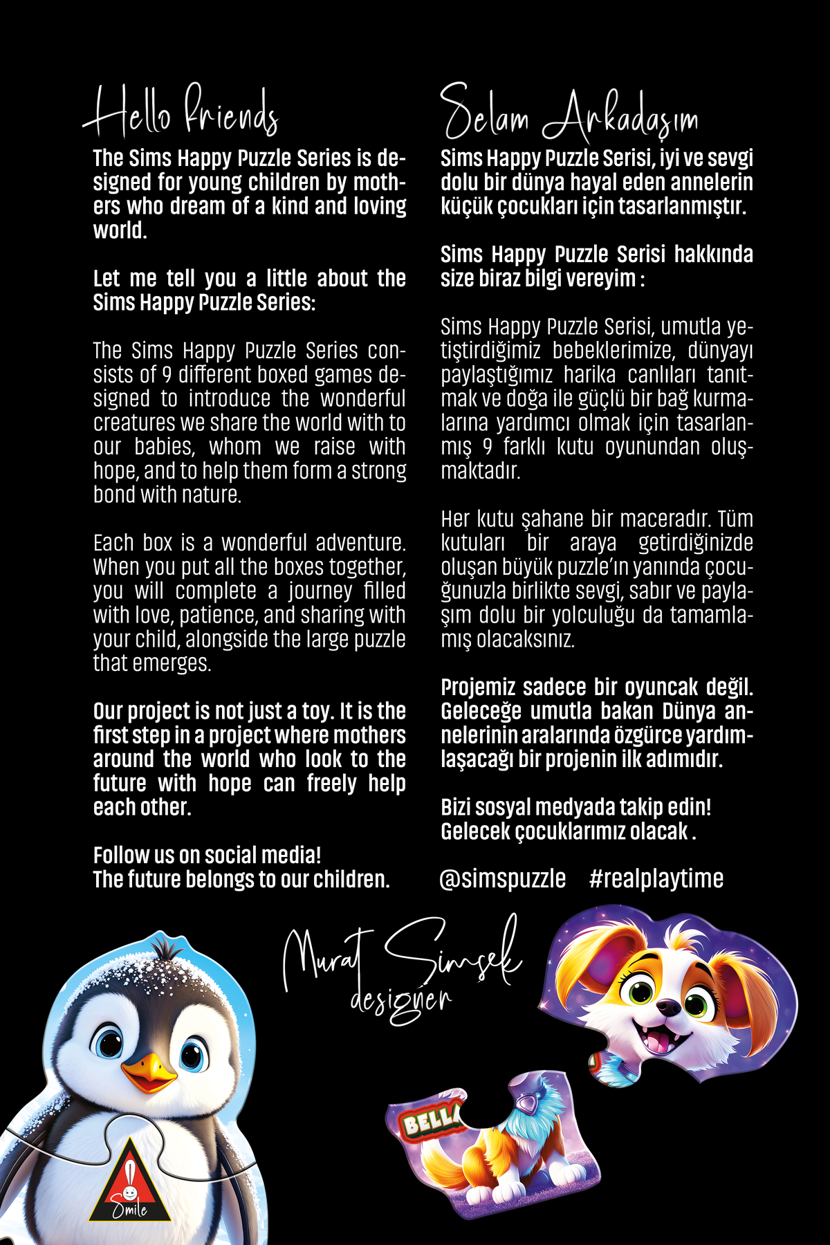 Sims Puzzle Bebekler İçin İlk Puzzle Yapboz Baby Sevimli Köpekler - 1 Yaş Üstü Montessori Eğitici Oyuncak fotoğrafı 7 (önizleme)