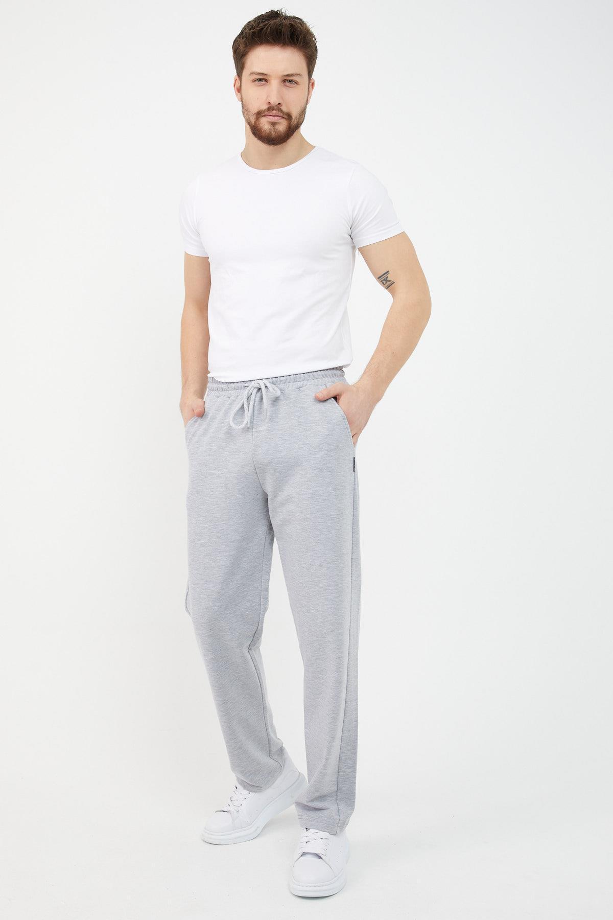 Gri Kapüşonlu Regular Fit Hırka Düz Paça Erkek Eşofman Takımı — خاکستری MTLCE6061 — تصویر 3 از 7