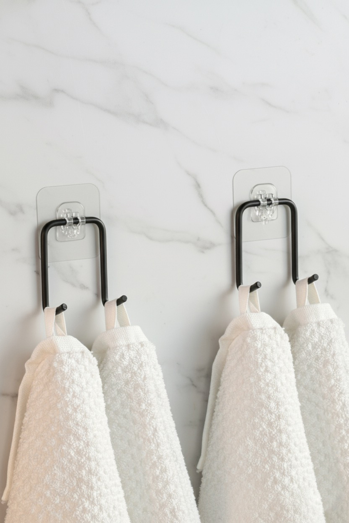evina Yapışkanlı 2 ADET Çift Kancalı Banyo Mutfak Askısı Metal Askılık Duvar Askı Organizer