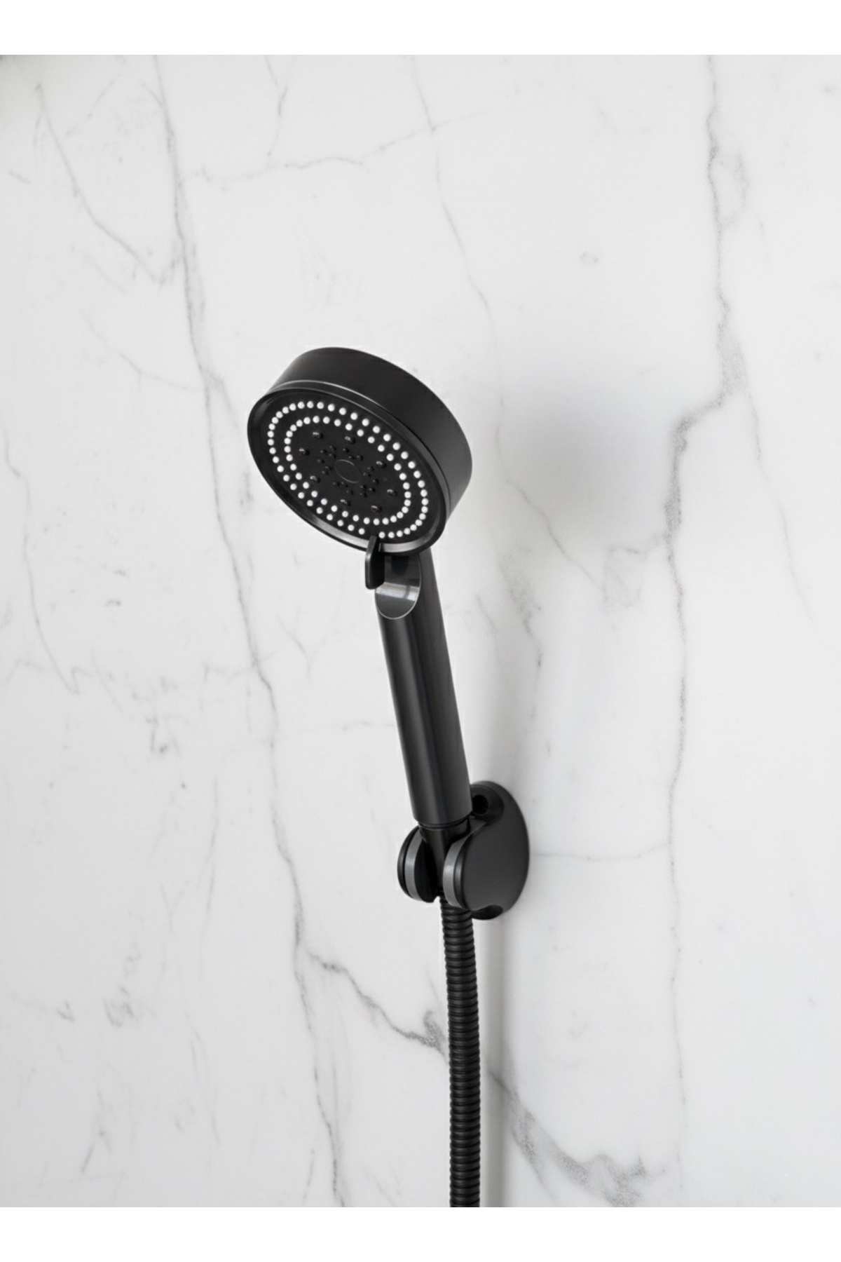 Black Shower Head with 5 Functions – High Pressure, Pressurized, Water Saving Massage