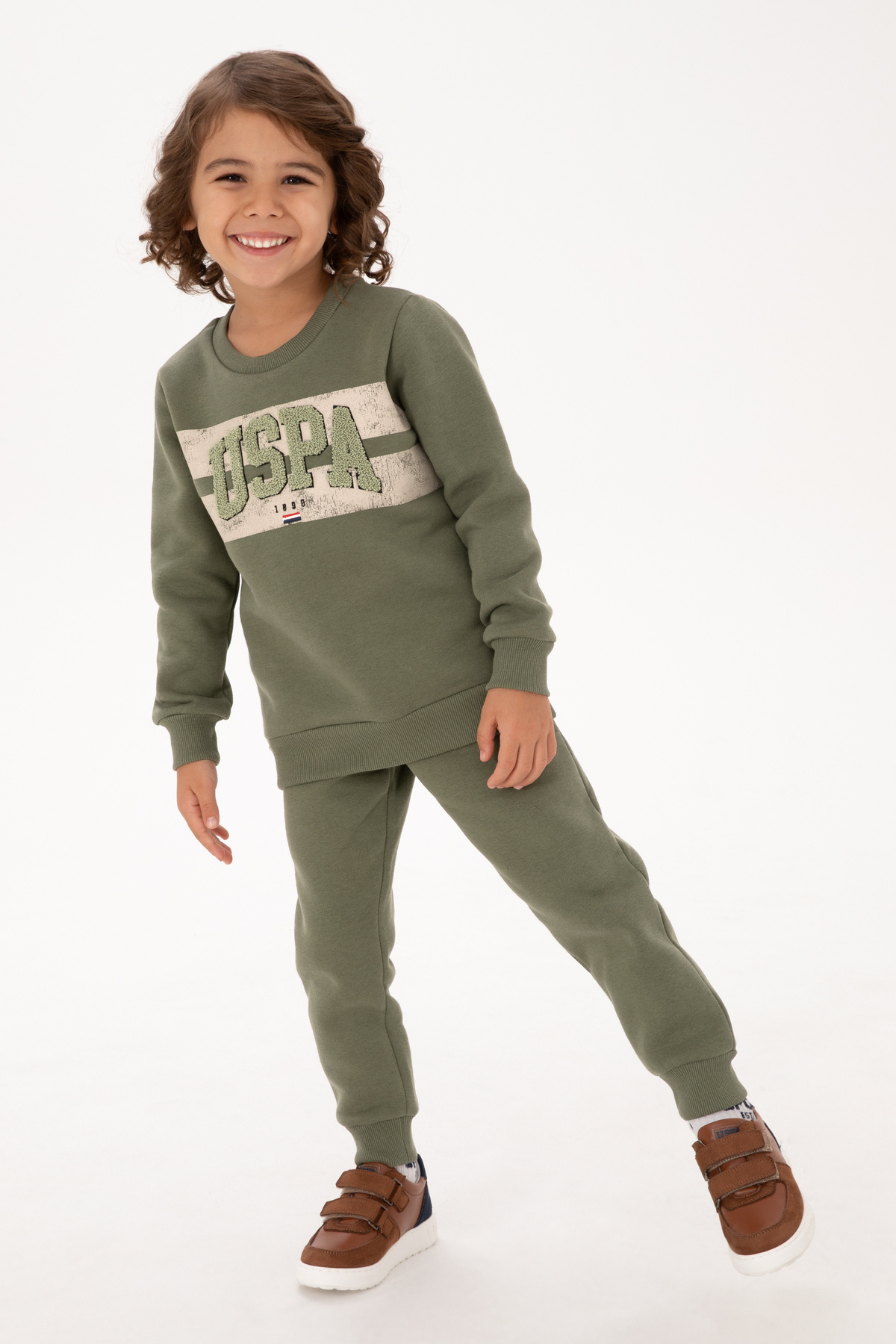 یو اس پولو ست لباس خواب پسرانه خاکی رنگ 50318683-VR027 یو اس پولو ست لباس خواب پسرانه خاکی رنگ 50318683-VR027