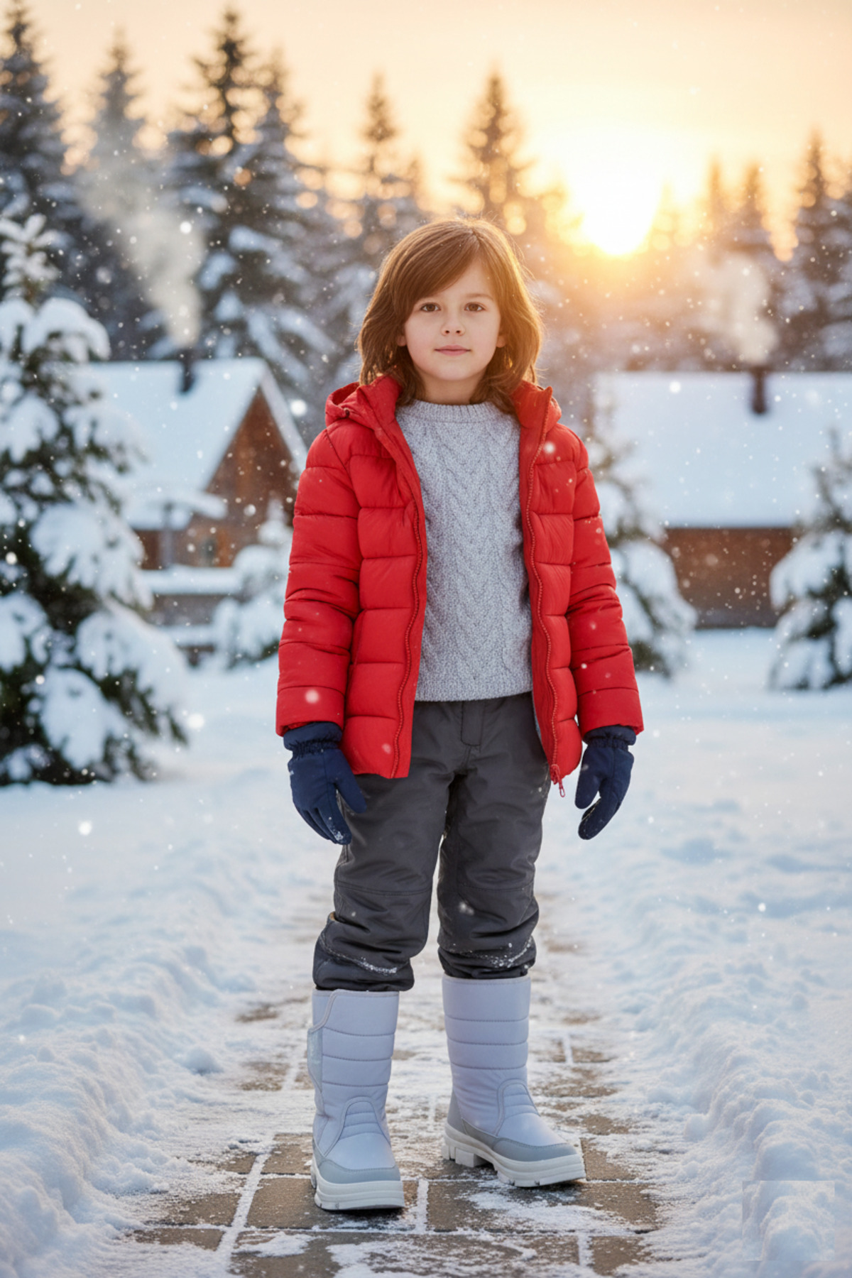 Vojo Cold Cırtlı Kürklü Unisex Kar Botu