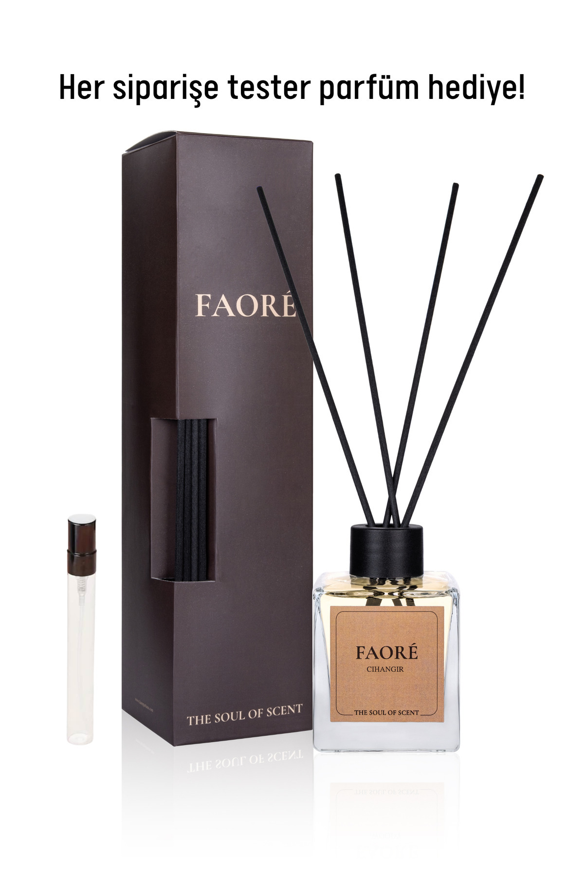 Faoré Cihangir Çubuklu Oda Kokusu 120 ml – Odunsu & Ferah Bohem Koku