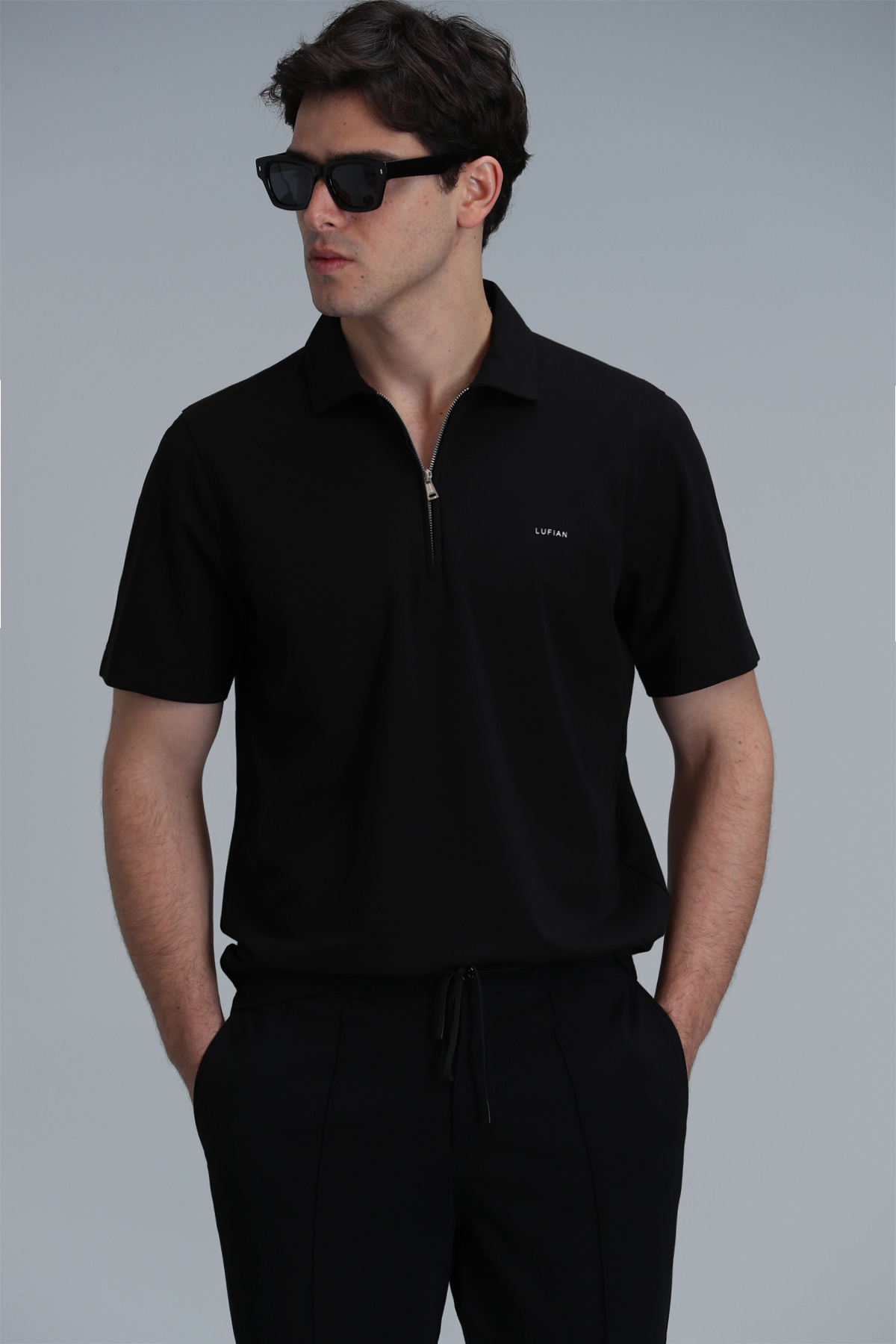 لوفیان پولو شرت مردانه رابرت اسمارت مشکی