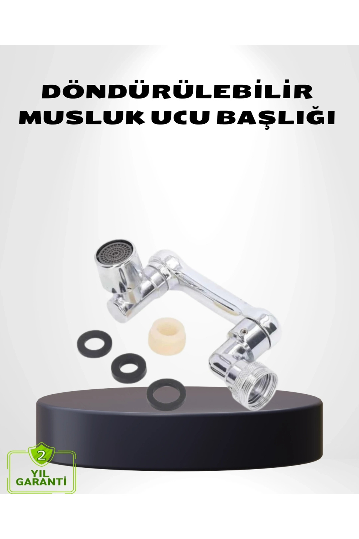 shopwave 1080° Dönebilen Musluk Ucu – Su Tasarruflu, Esnek ve 360° Çift Eksenli Başlık