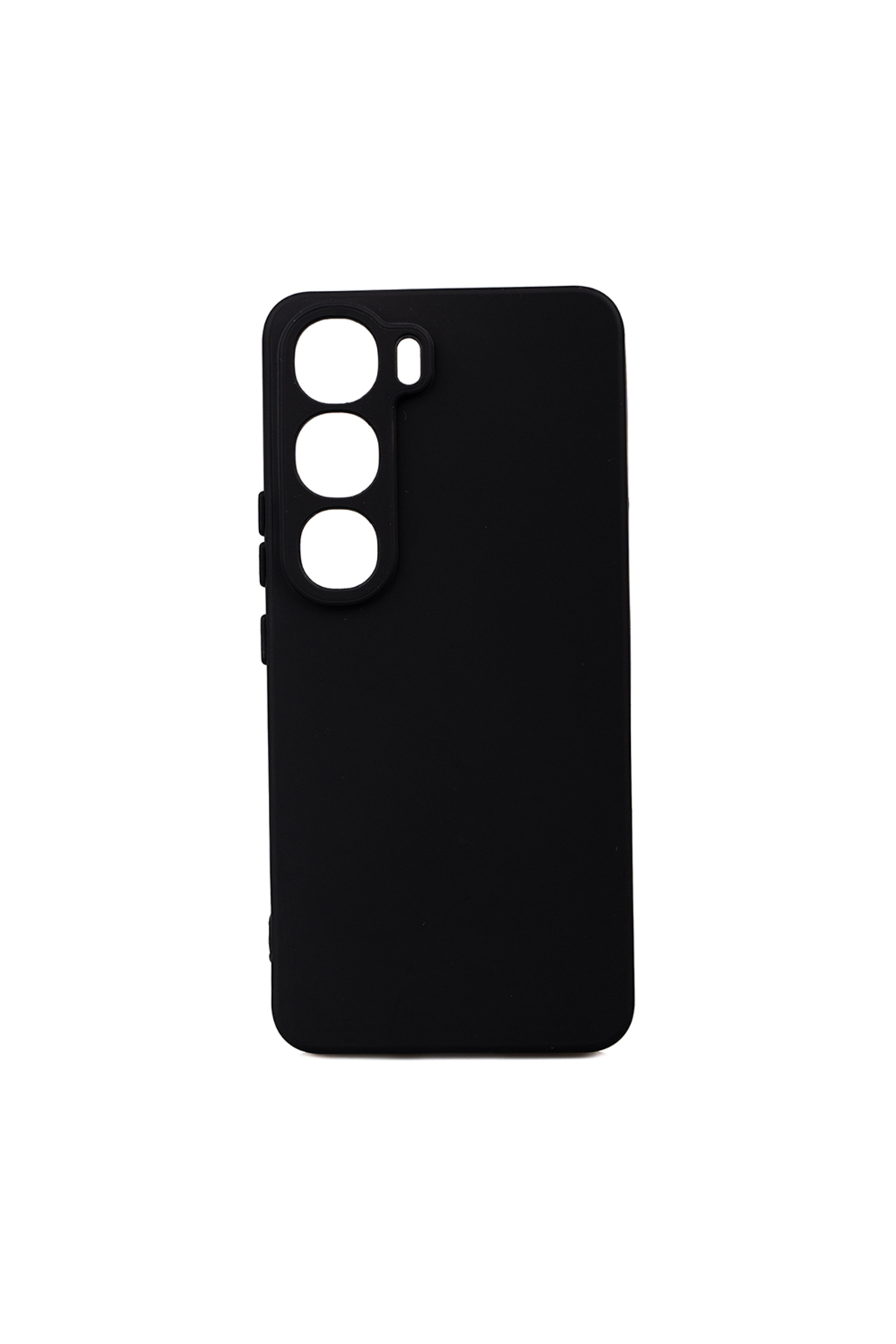 Vivo V40 Lite Case Durable Matte and Flexible Soft Silicone - Black