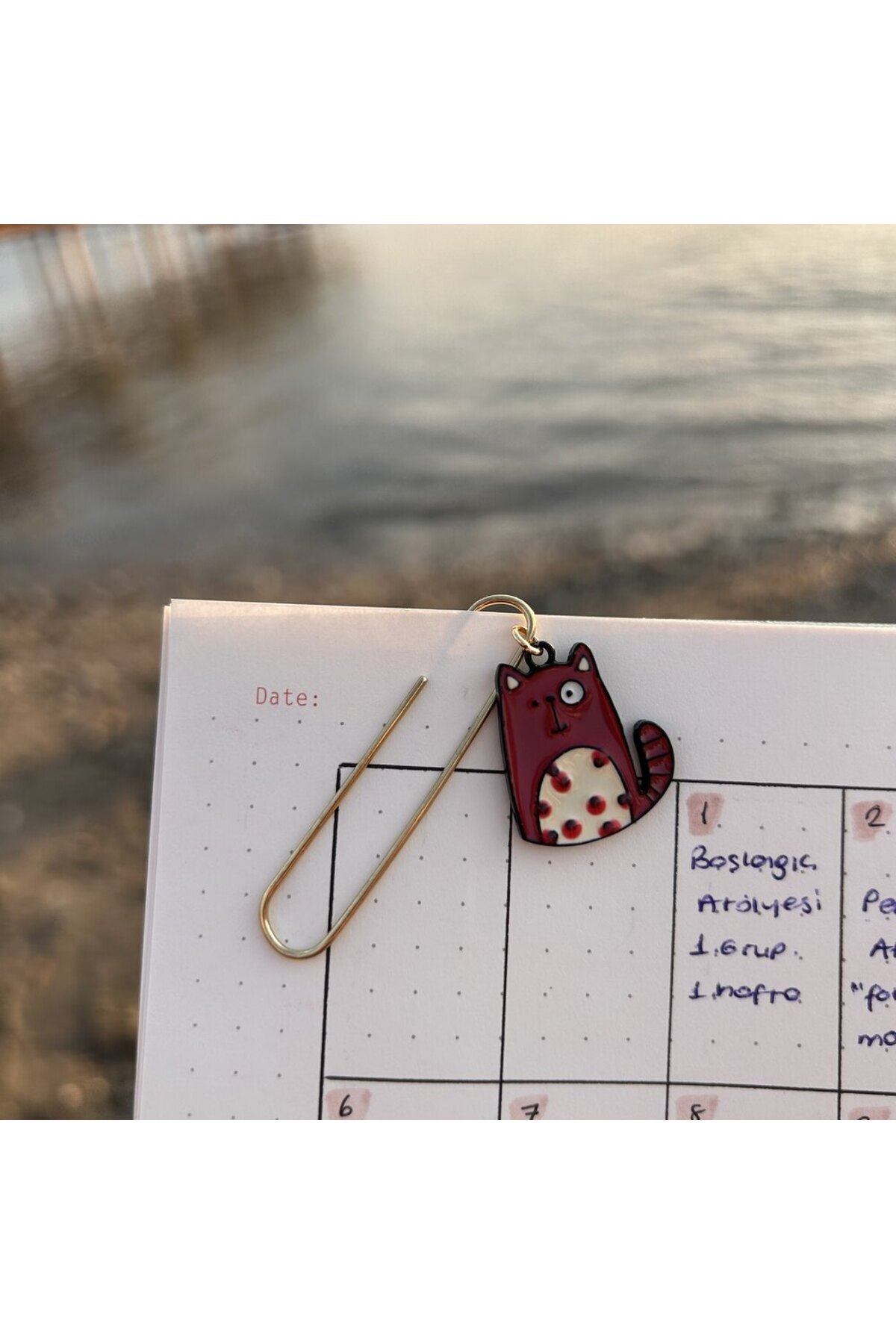 Pinkar Studio Kedili Kitap Ayracı