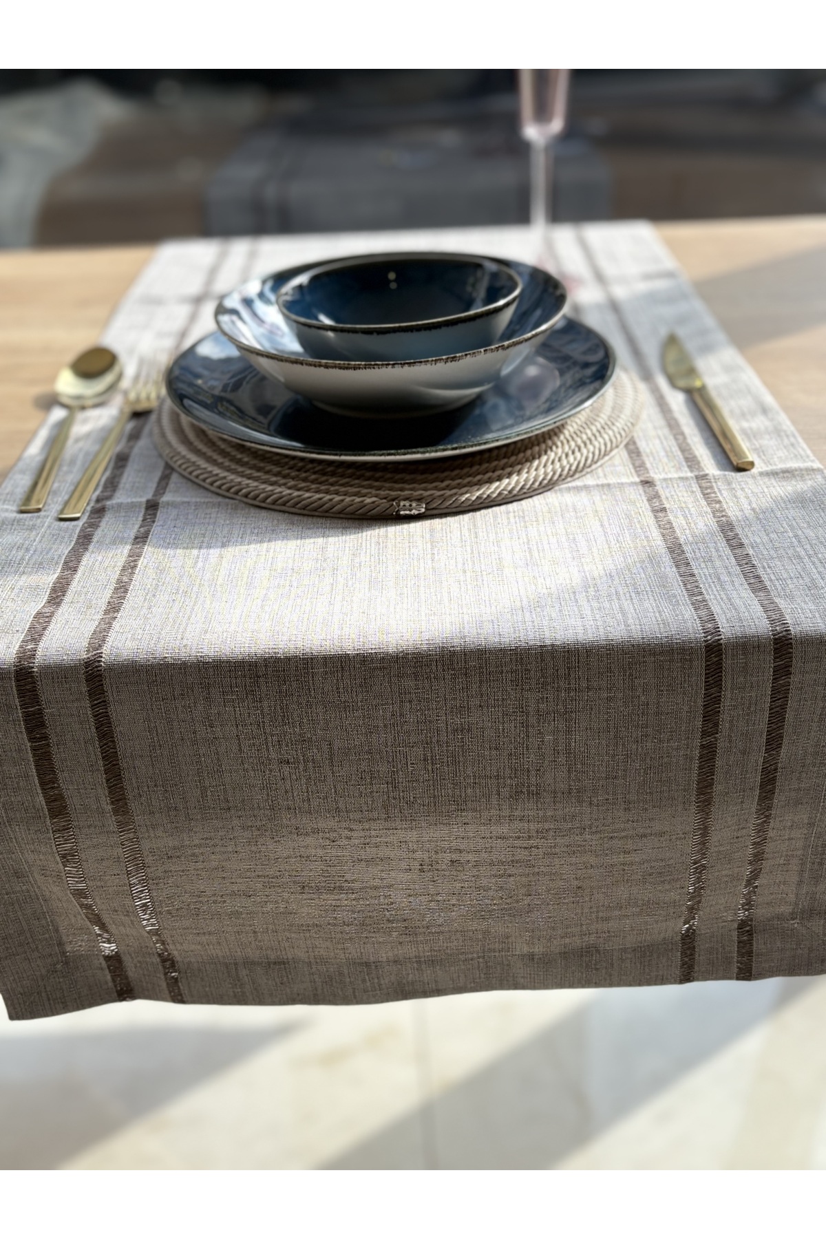 Single Runner with French Lace Detail, Runner on Table, Tablecloth Runner