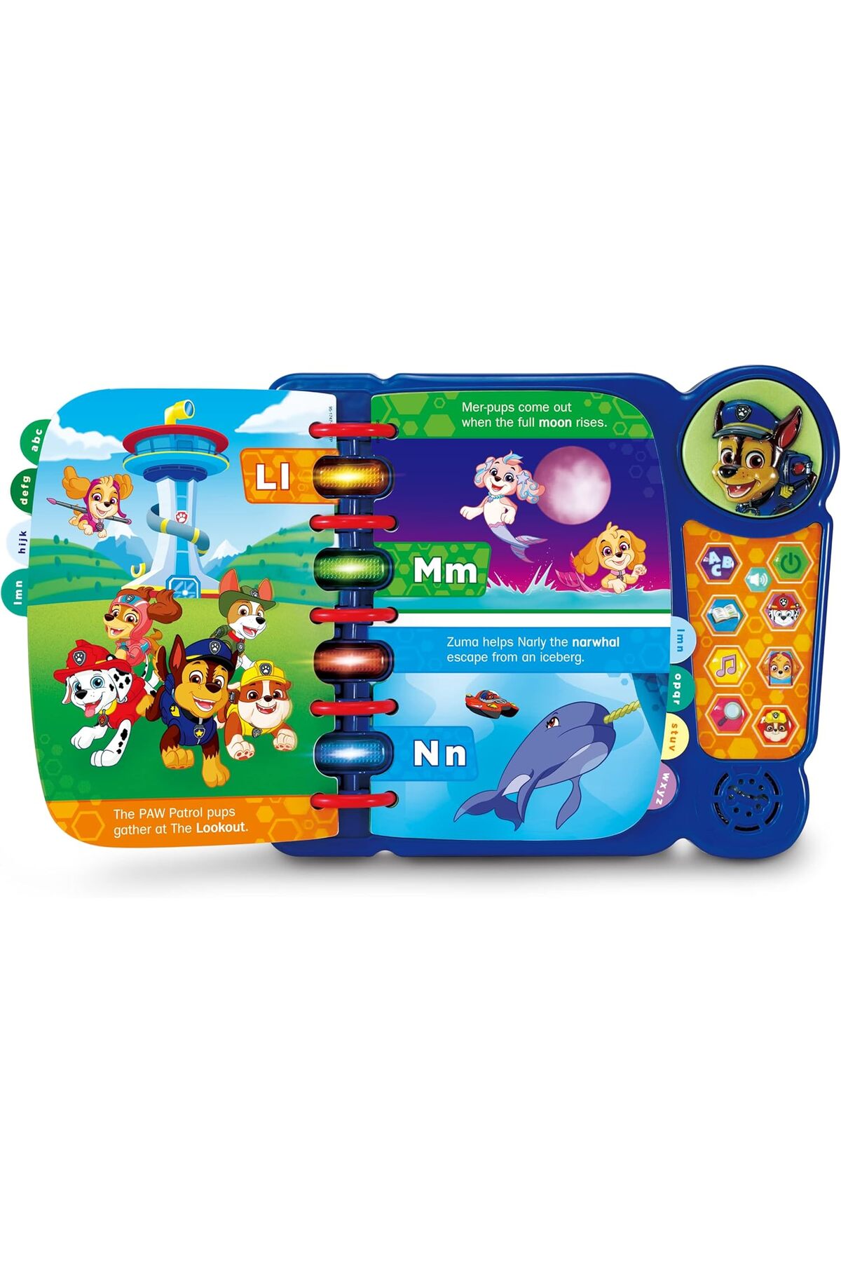 وی‌تک کتاب بزرگ پا پتول – اسباب‌بازی آموزشی چندرنگ، حروف الفبا تا ز و موسیقی (۲-۵ ساله)