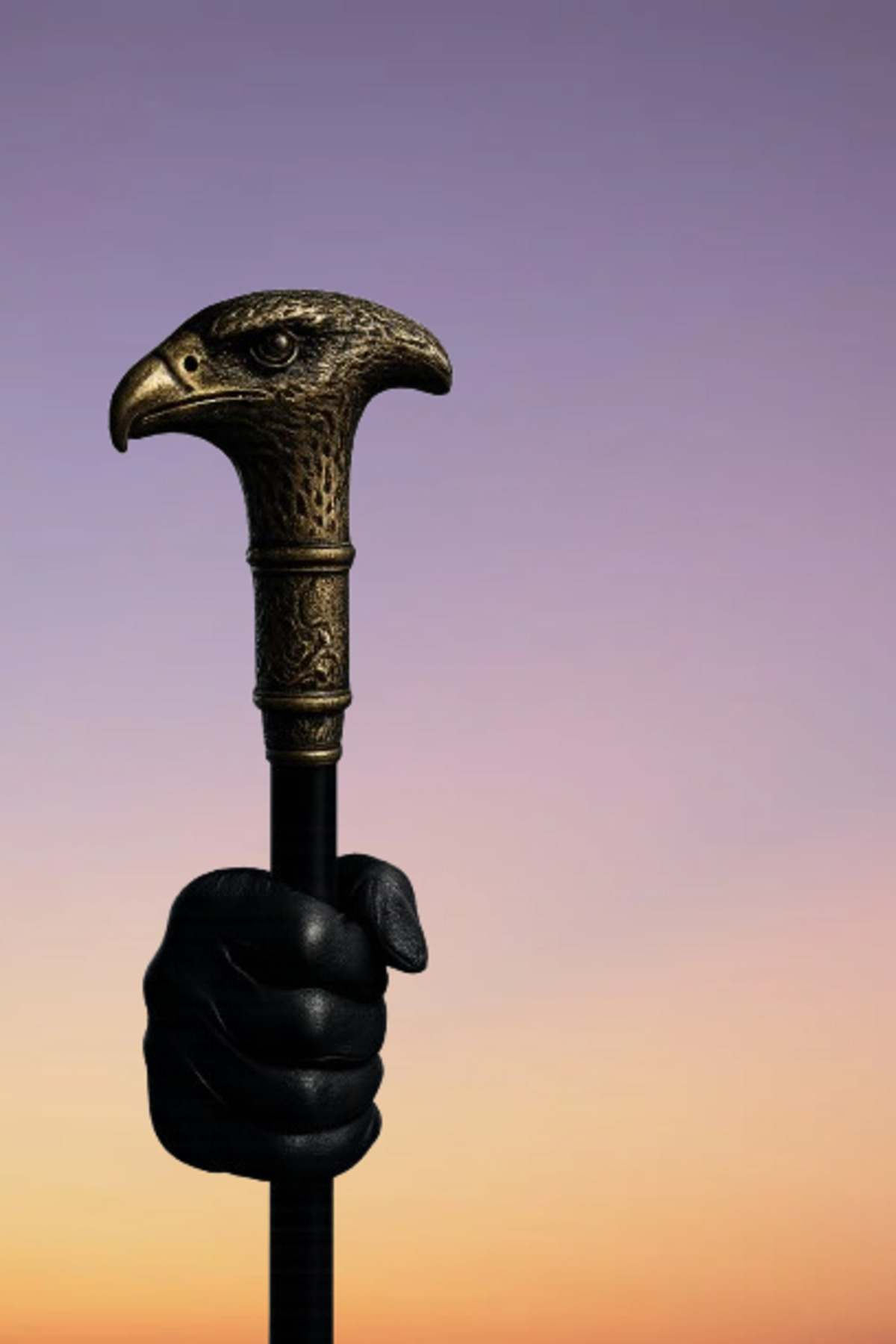 DODOMAR Halloween Cadılar Bayramı Baston Kartal Figürlü Geçmeli 80 Cm Parti Aksesuarı