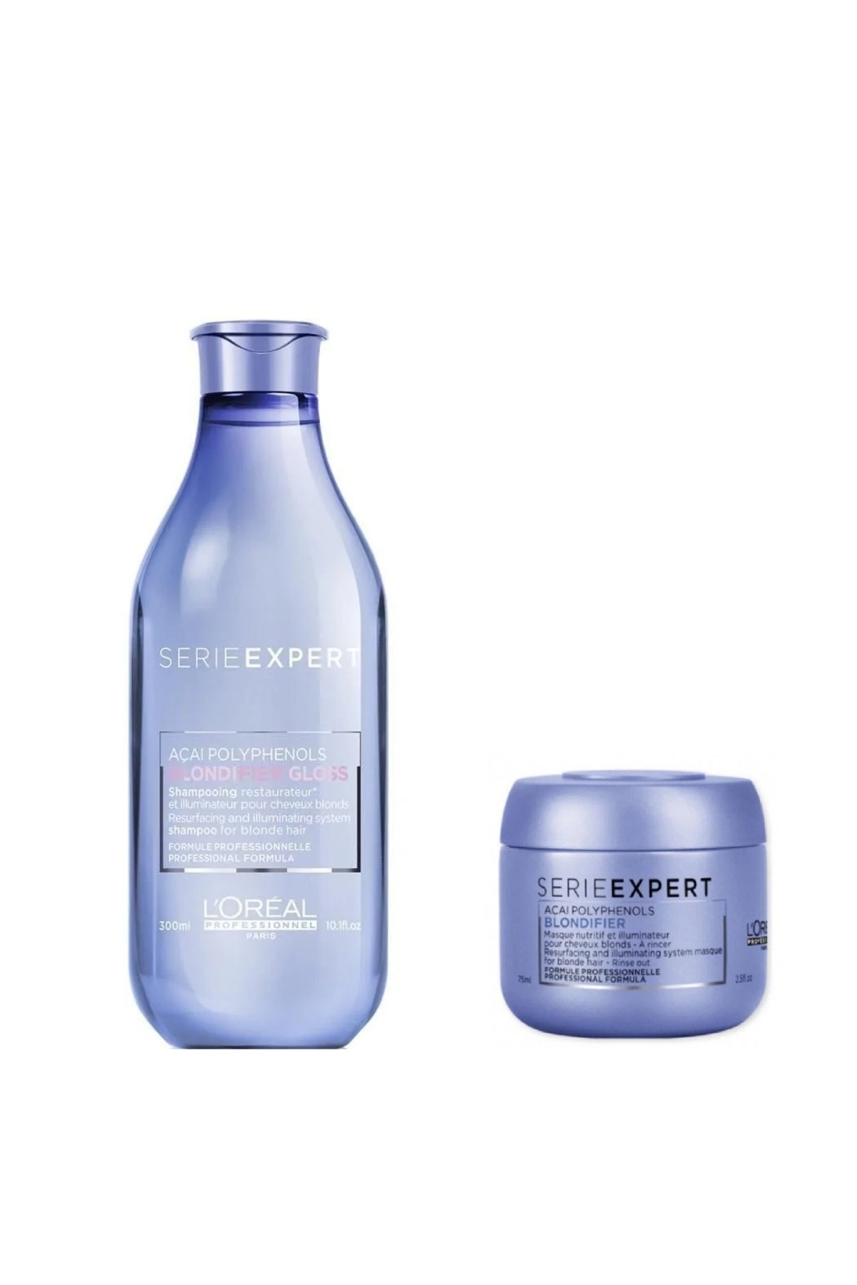 Serie Expert Blondifier Sarı Saçlara Özel Parlaklık Şampuanı 300 ml ve Saç Maskesi 75 ml