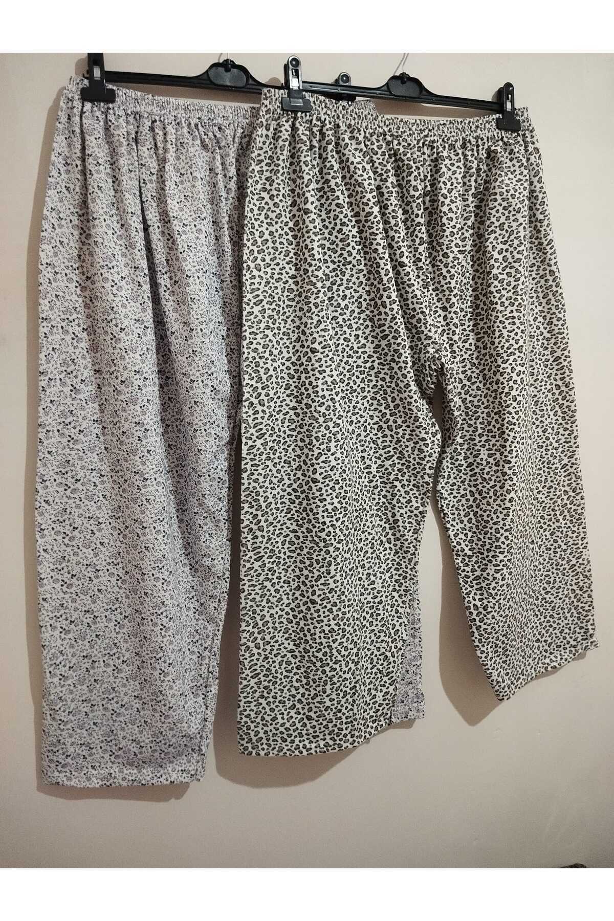 anne moda ankara KIŞLIK, İçi Şardonlu, STANDART beden, ÇOK GENİŞ, %100 Pamuklu, 2li Paket, Uzun, Pijama Alt