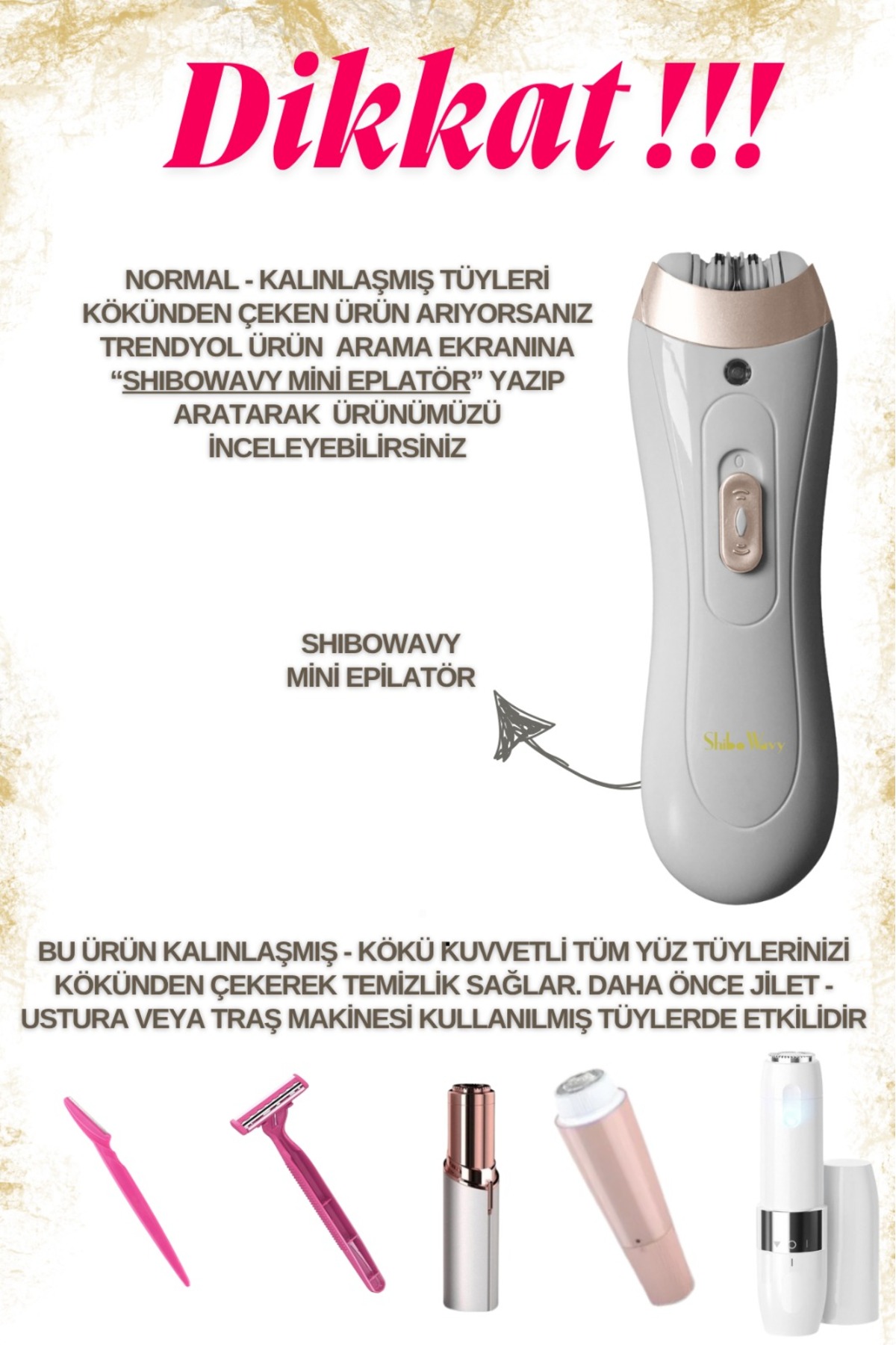 Ultra Mikro Yüz Epilatörü ŞARJLI ( Cımbızlı Sistem - İp & Ağda Etkisi - Yüz ve Kulak İçin) — UltraMikro1 — تصویر 8 از 9