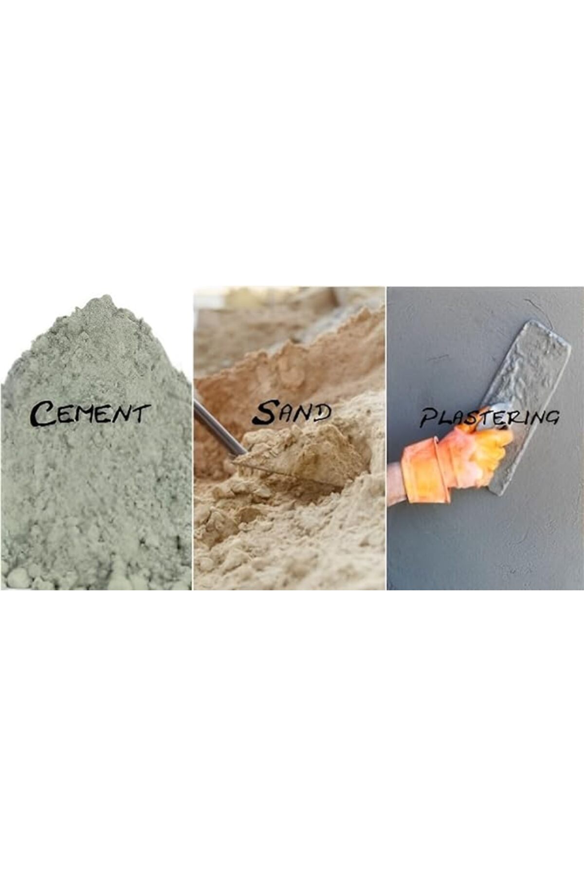 شن طبیعی چندمنظوره برای کفسازی ساختمانی، آکواریوم، گیاهان و کارهای خانگی (۱۰ کیلوگرم، سفید)