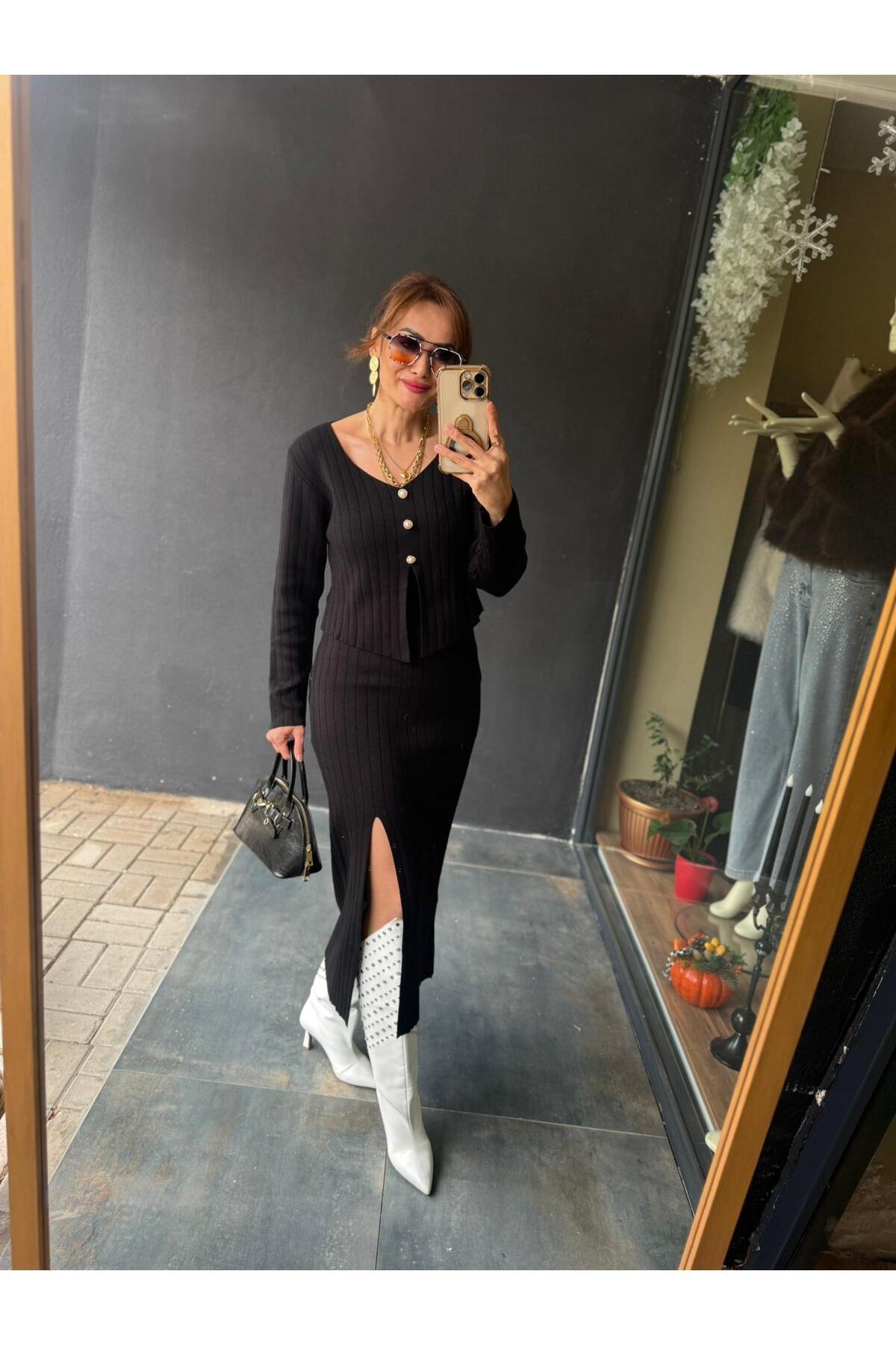 Butik Bizimlesin Tria Triko Etek&Bluz Takım