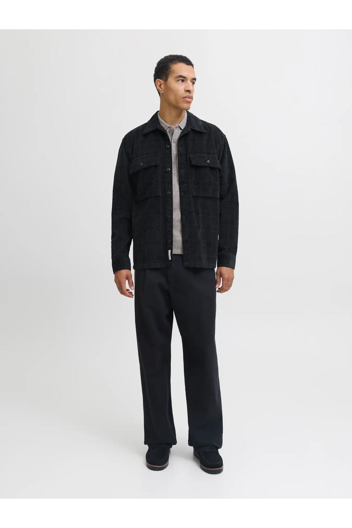 پیراهن مردانه راه راه آستین بلند | جک اند جونز Jack & Jones 12282350 - تصویر 5